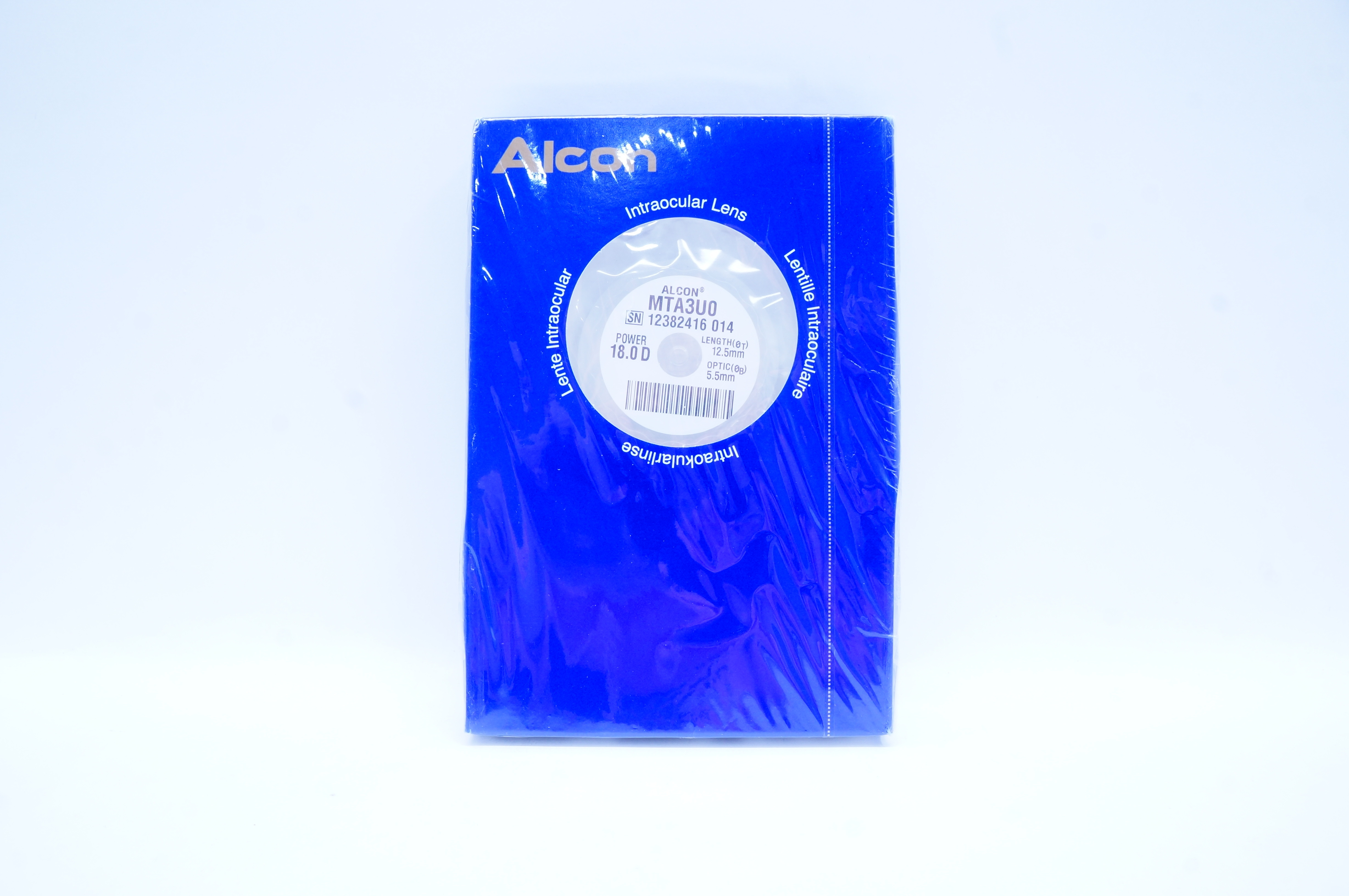 Alcon Laboratories MTA3U0 Intraocular Lens  18.0 D x 5.5mm x 12.5mm (x)