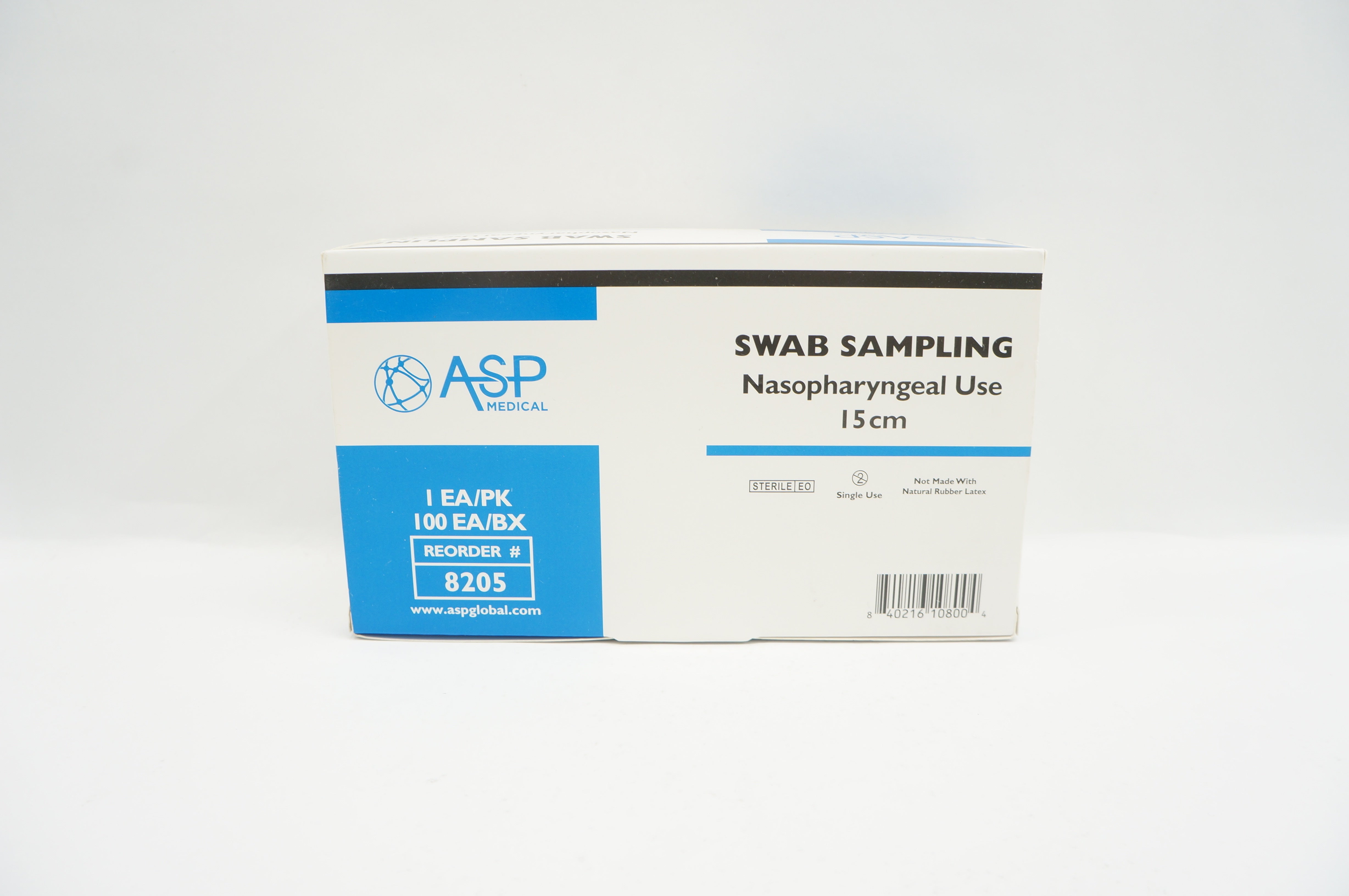 ASP Medical 8205 Swab Sampling Nasopharyngeal Use 145cm - Box of 100