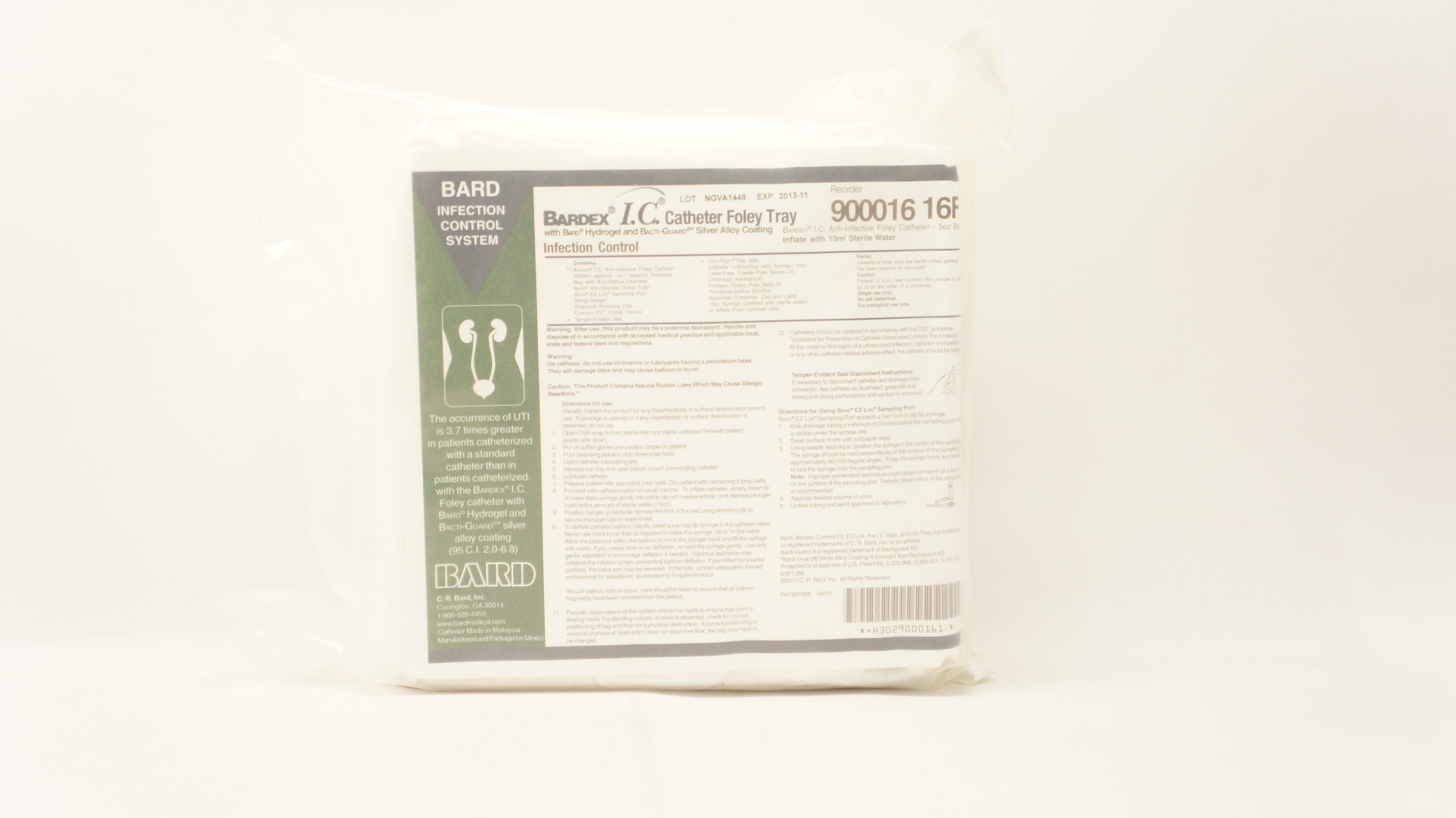 Bard 900016 Bardex IC Cath. Foley Tray 16Fr (x)