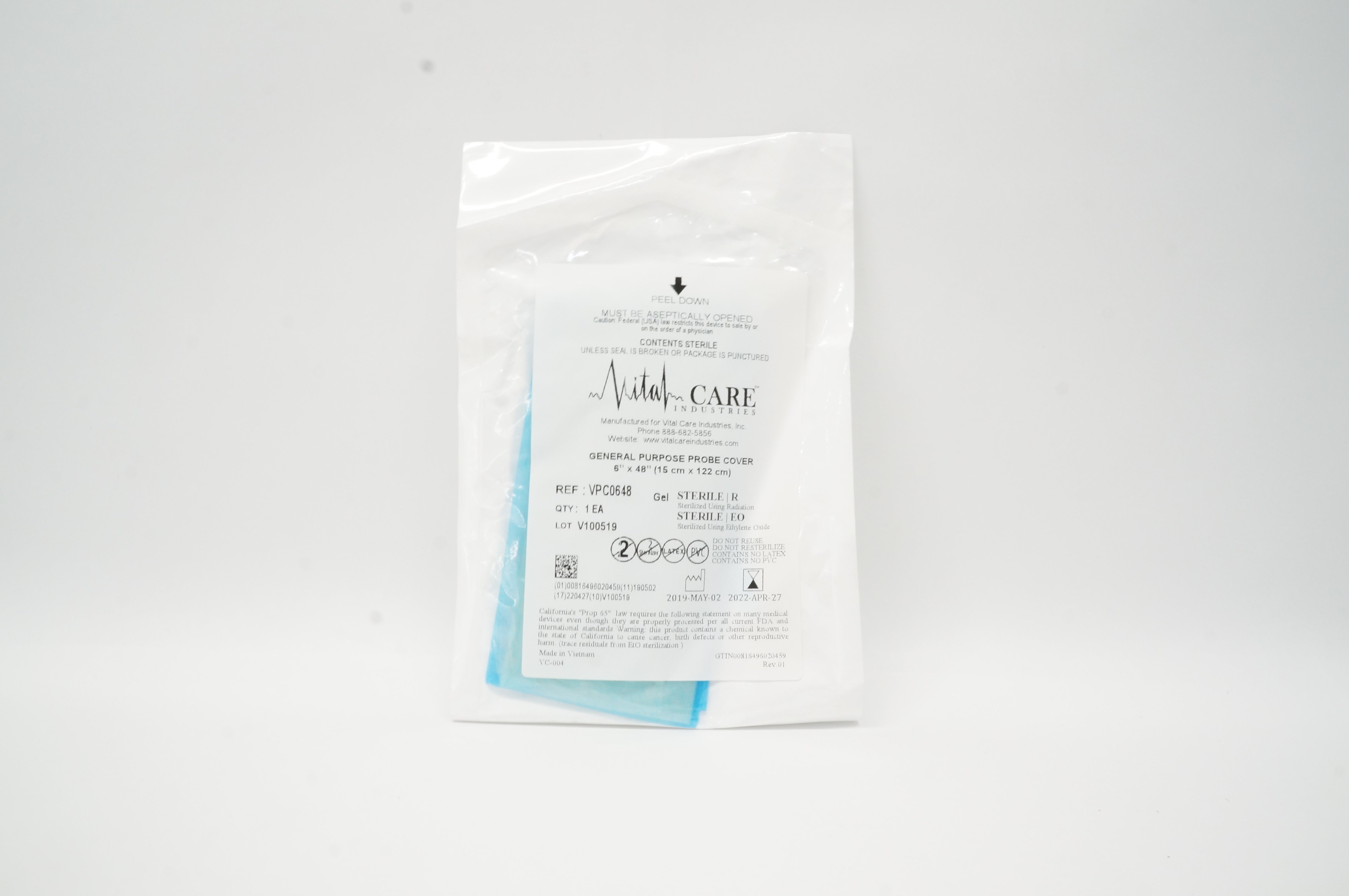 Vital Care VPC0648 General Purpose Probe Cover 6 inch x 48 inch