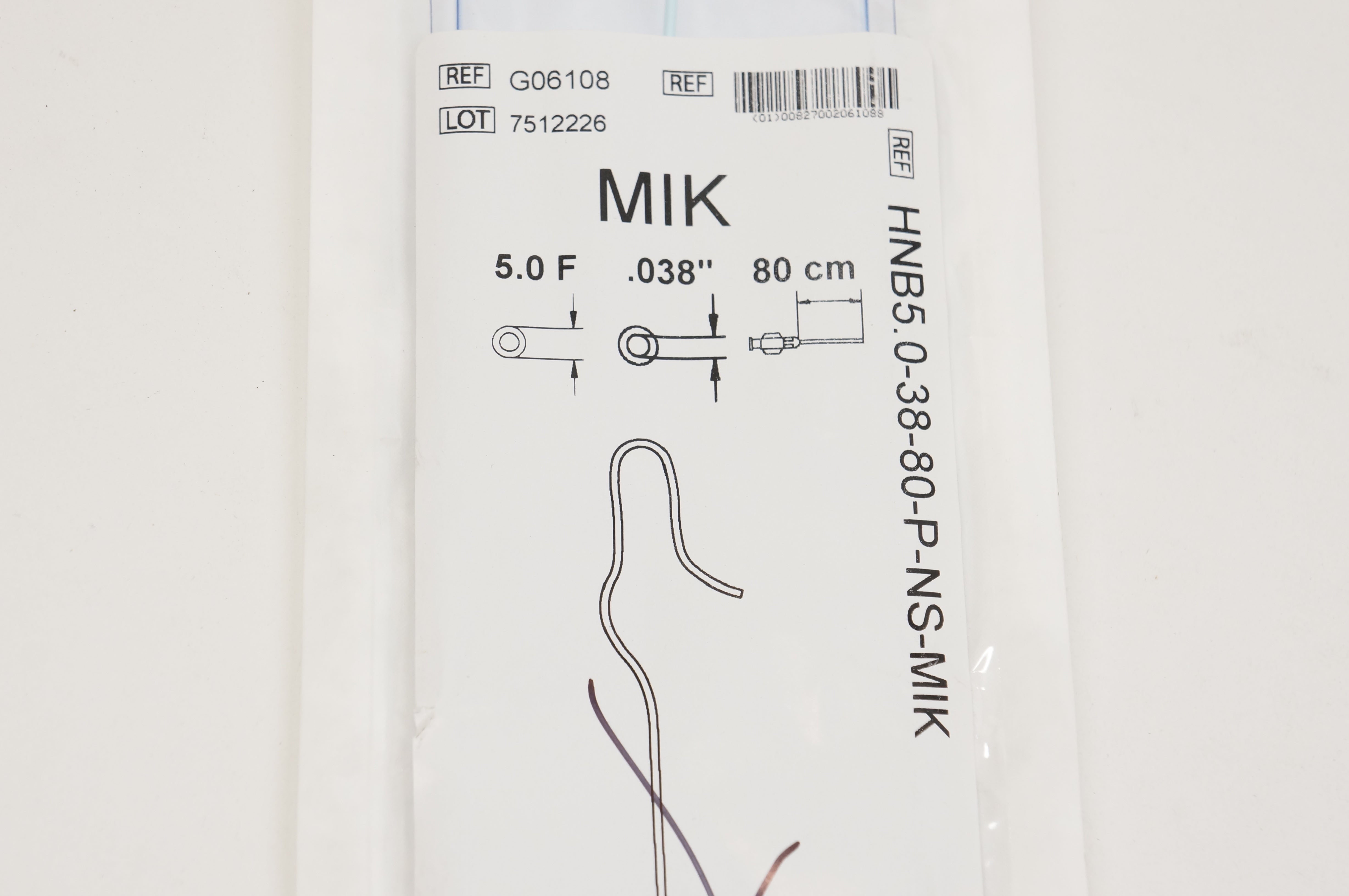Cook Medical G06108 Torcon NB Advantage Cath. 5.0F x 0.038inch x 80cm (x)