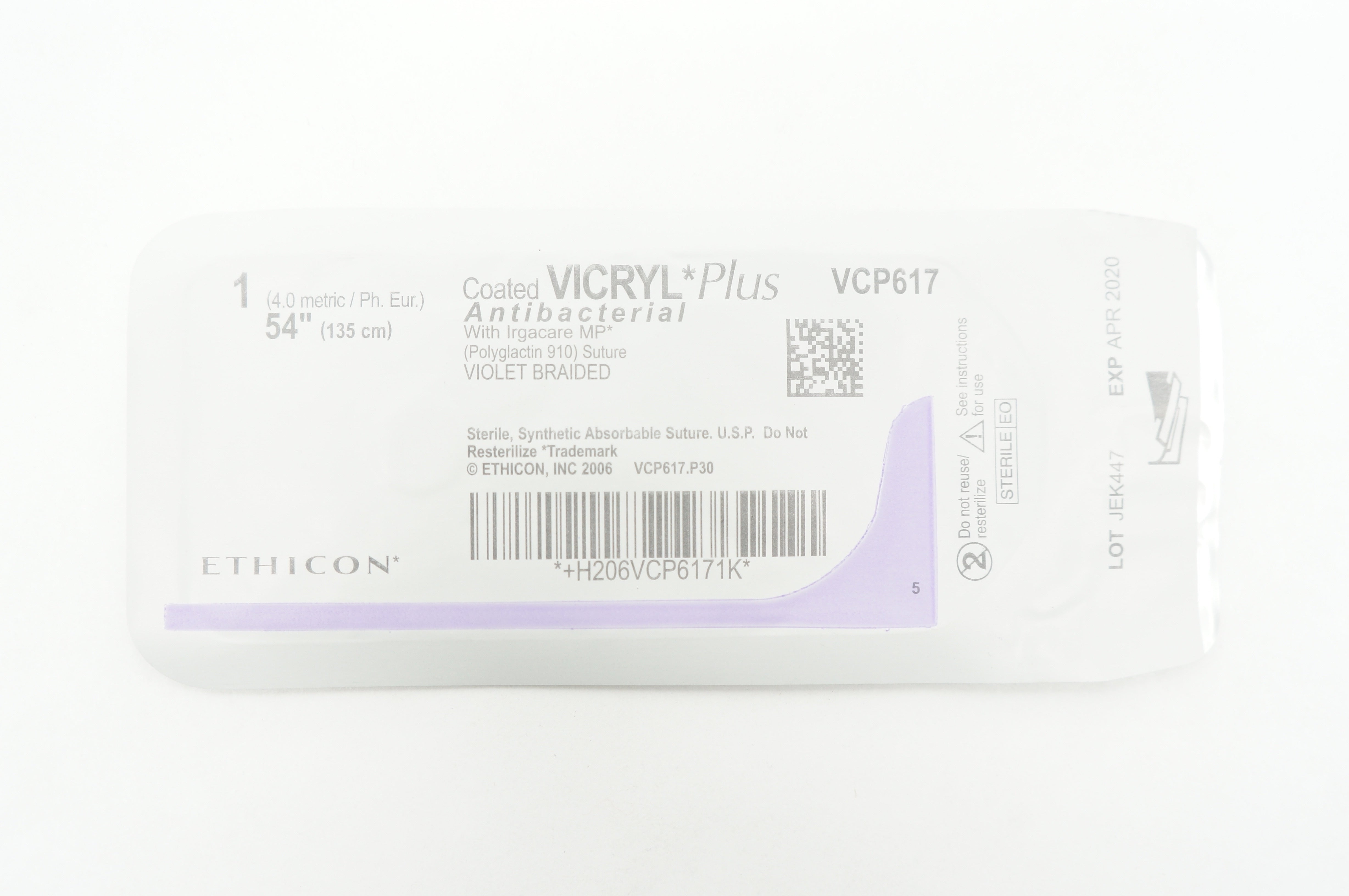 Ethicon VCP617 1 VICRYL Plus, 54 inch (x)