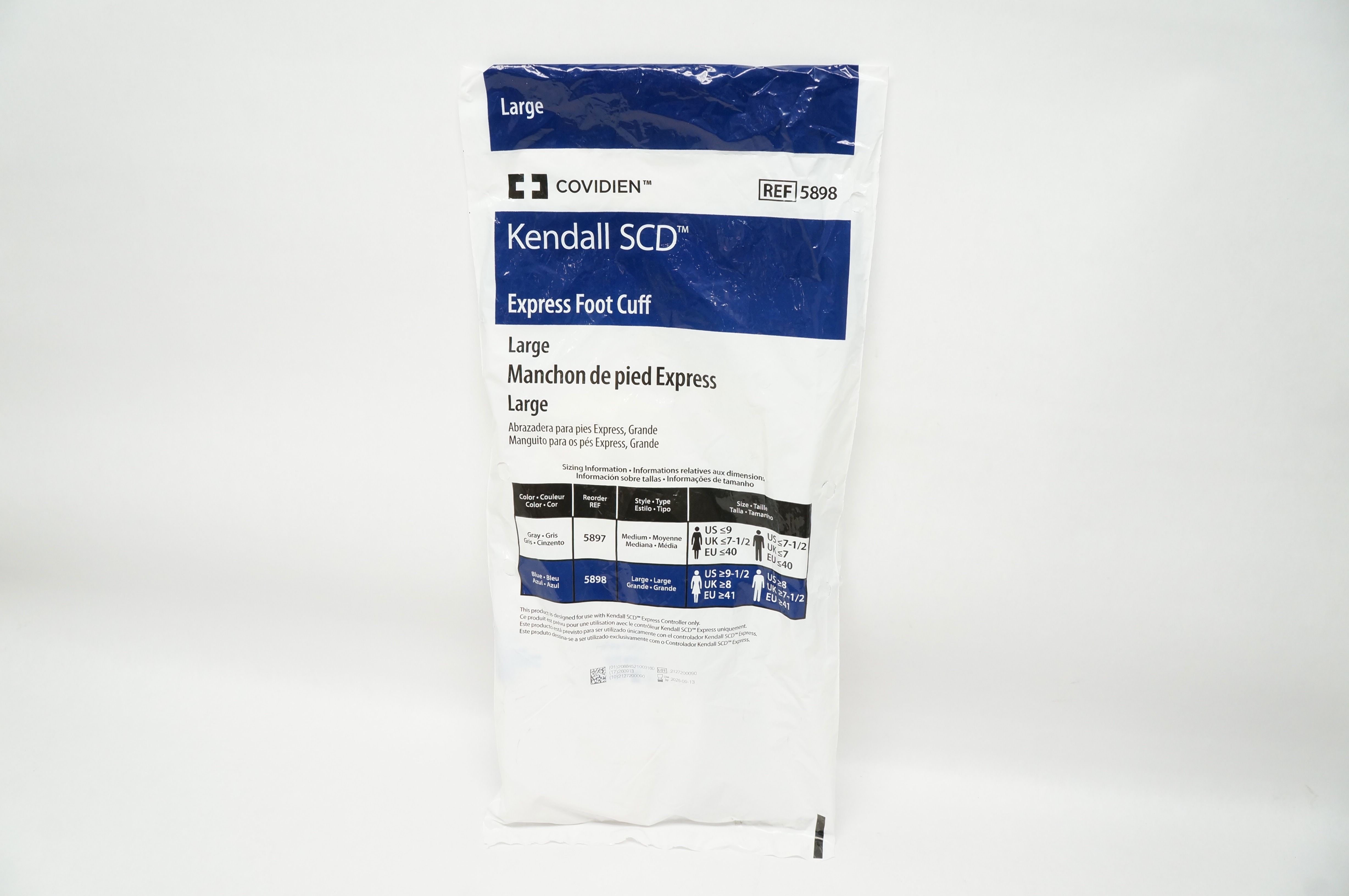Covidien 5898 Kendall SCD Express Foot Cuff Large