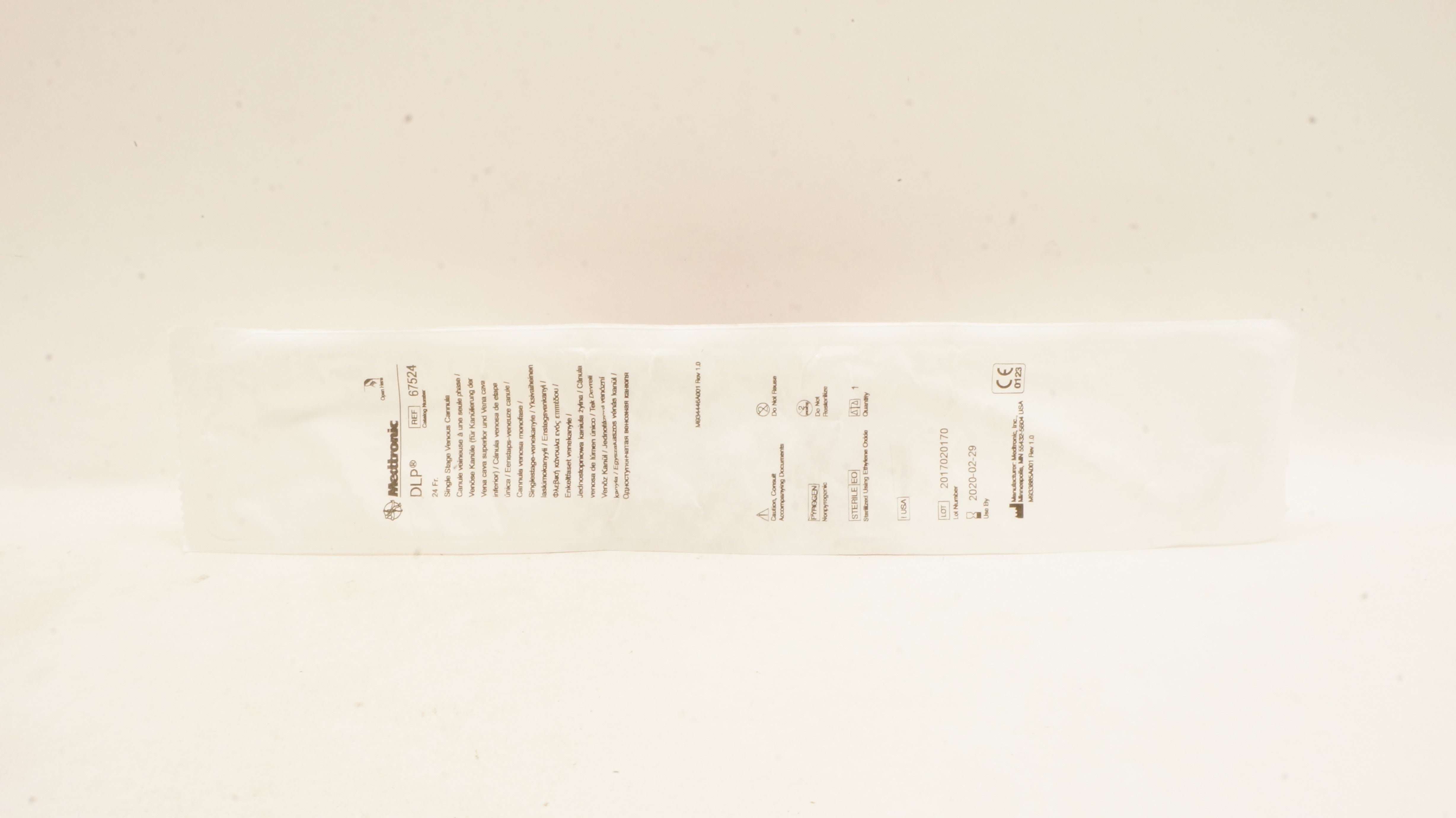 Medtronic 67524 DLP Single Stage Venous Cannula 24Fr (x)