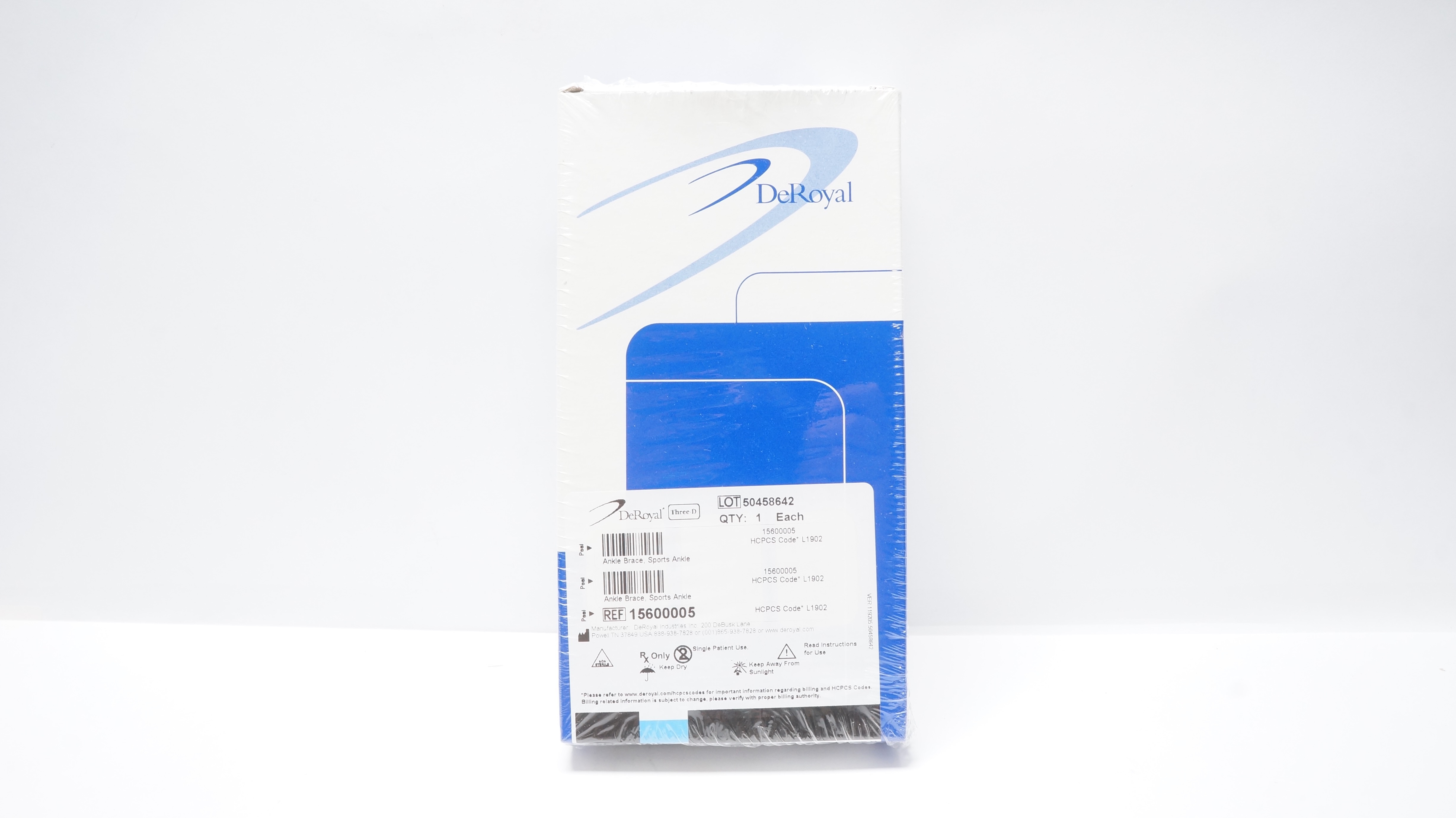 DeRoyal 15600005 Ankle Brace, Sports Ankle DSAB 2 Universal Left/Right Small