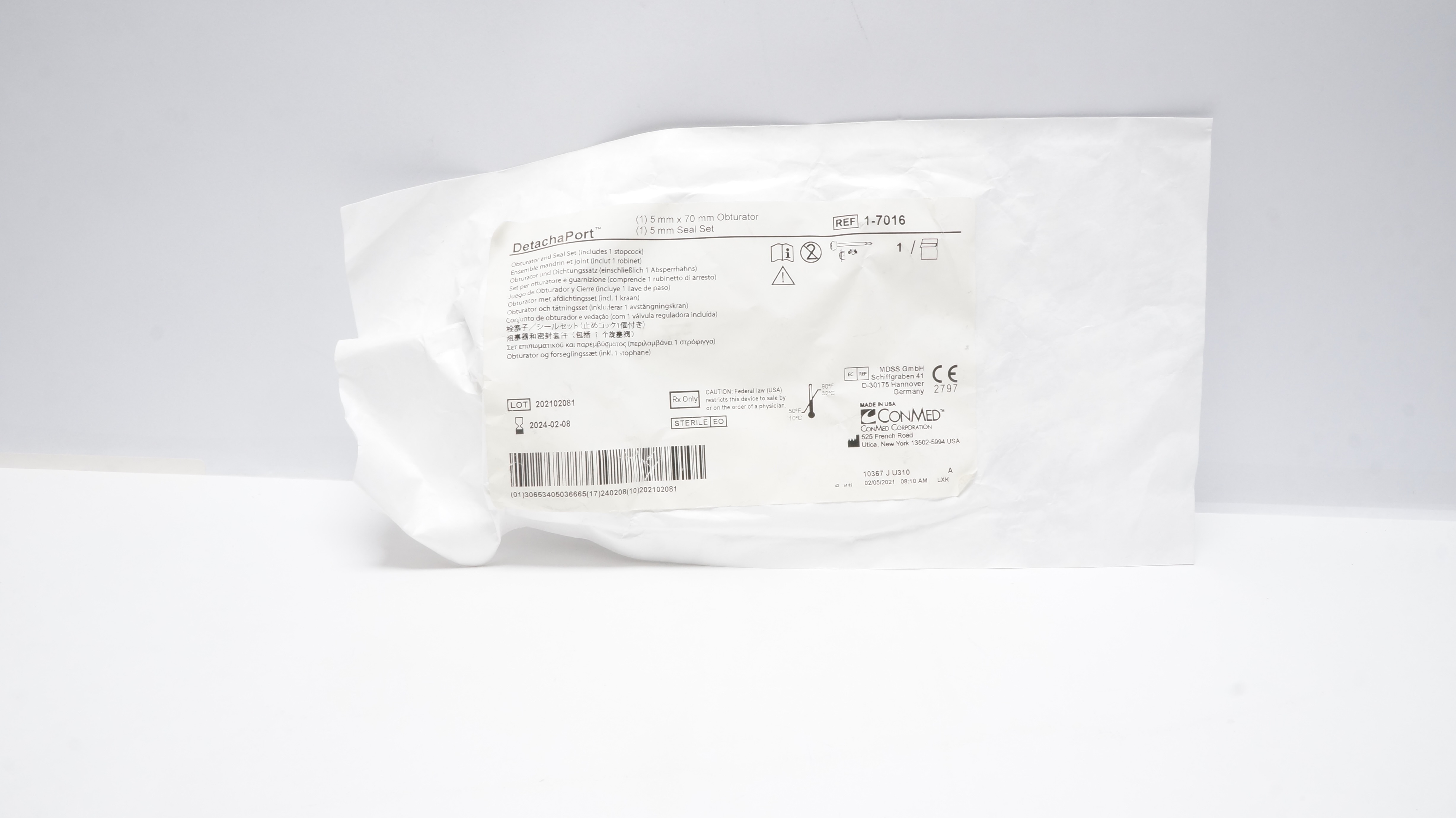 ConMed 1-7016 DetachaPort, Obturator & Seal Set (x)