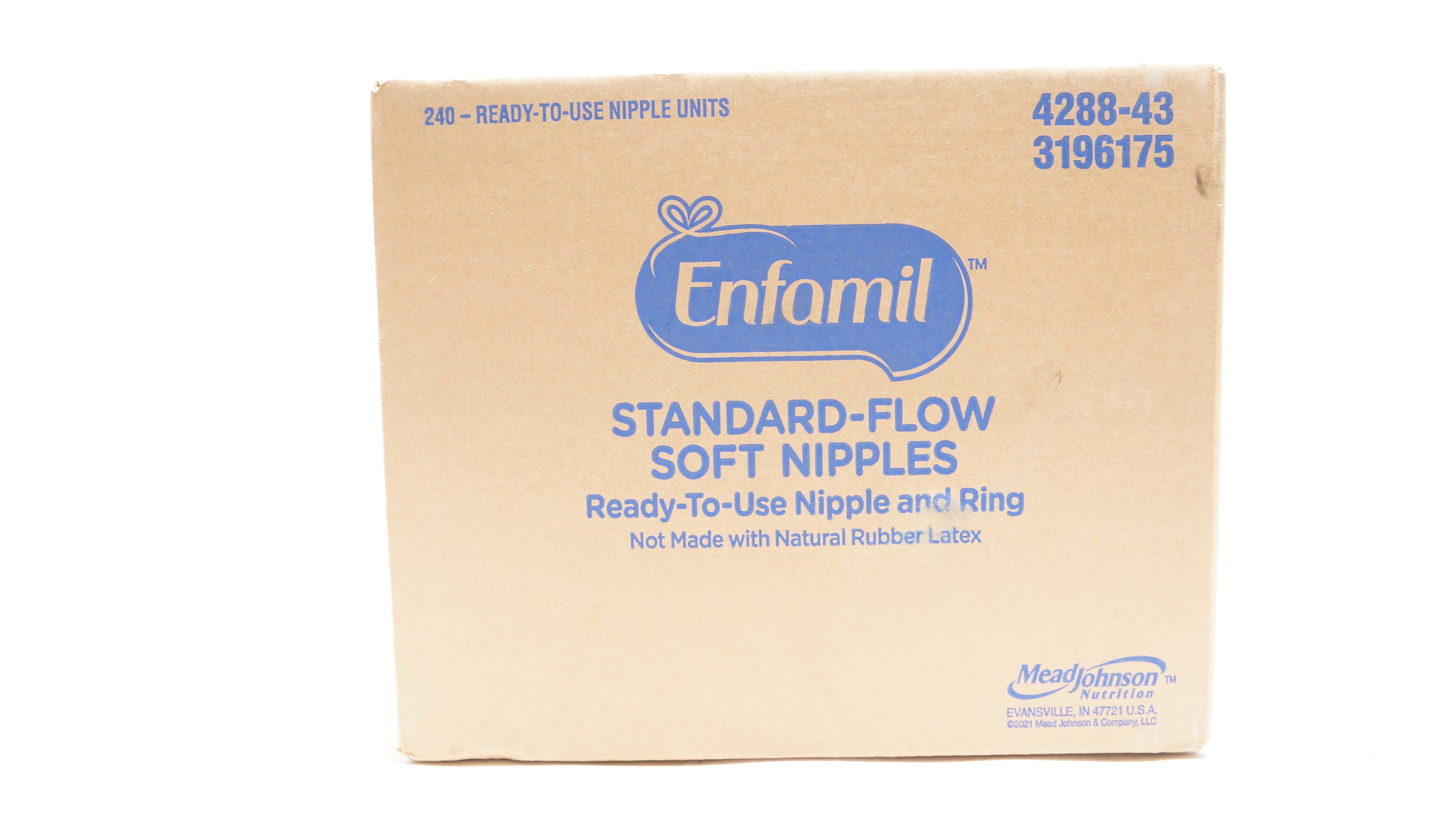Mead Johnson 4288-43 Enfamil Standard-Flow Soft Nipple Case of 240