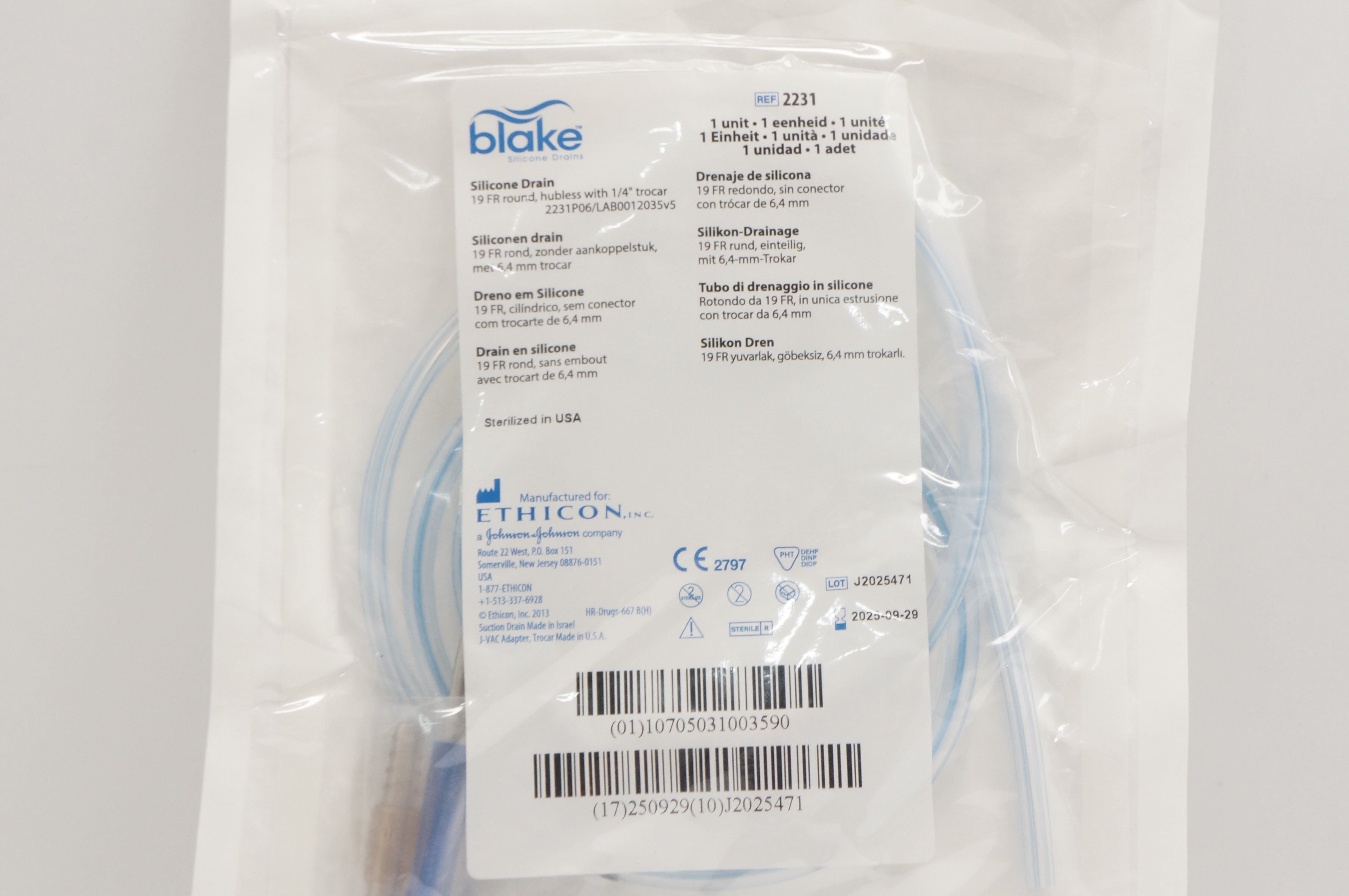 Laparoscopy Blake Drain