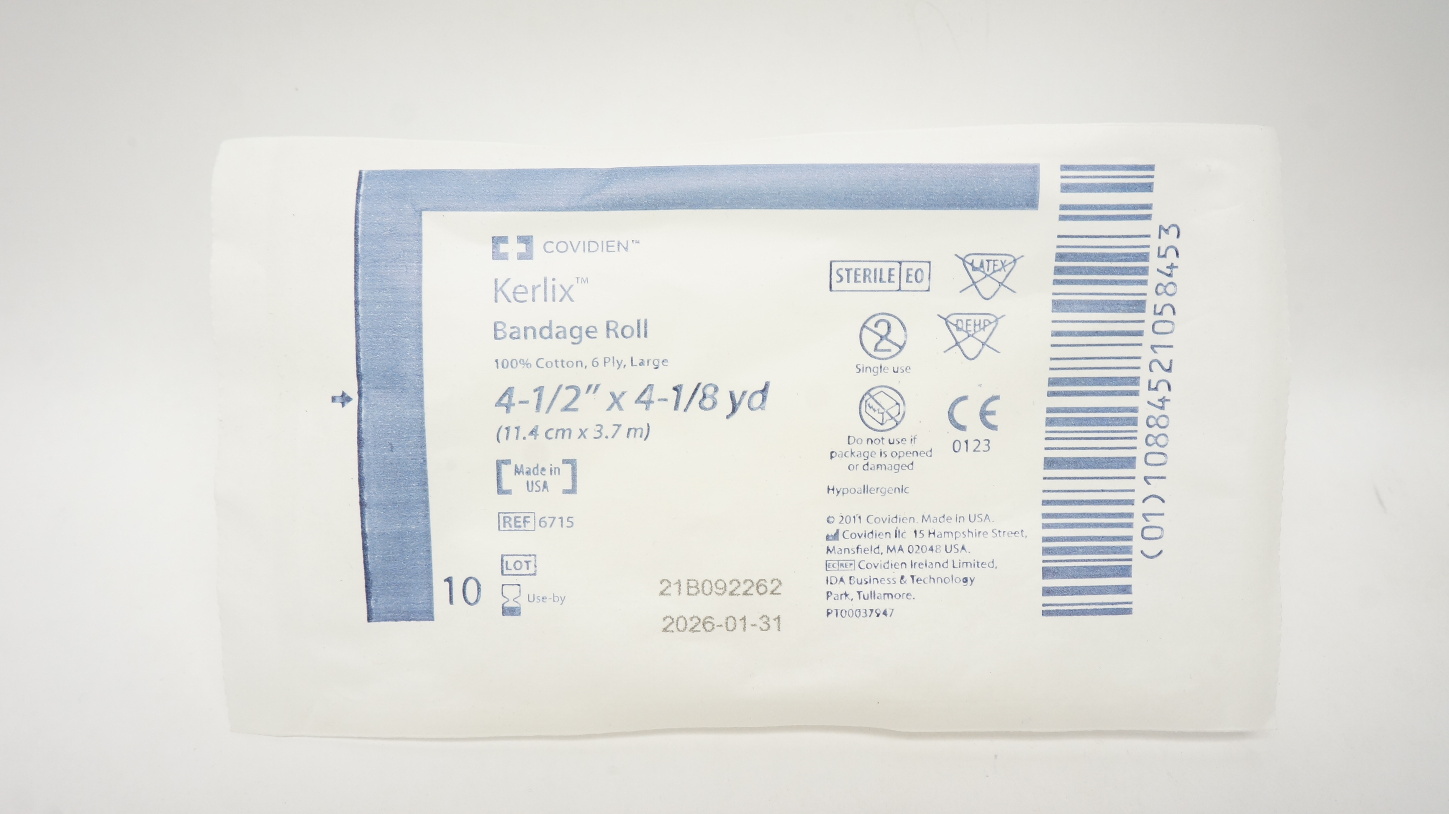 Covidien 6715 Kerlix Bandage Roll 6-Ply Large 4-1/2 inch x 4-1/8 yd