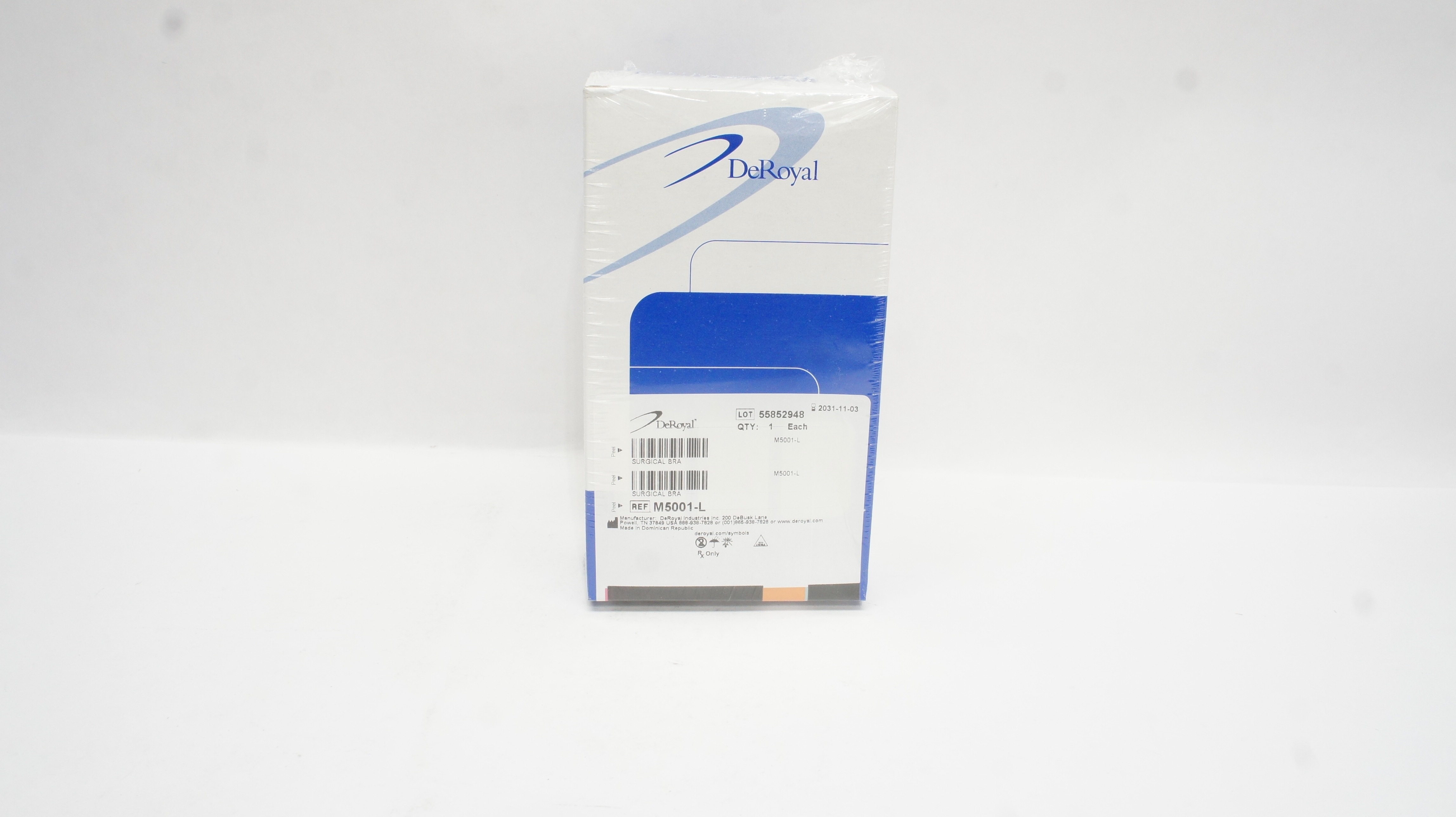 DeRoyal M5001-L Surgical Bra Large Chest Circumference 40 - 43inch