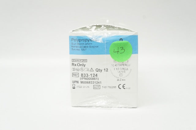 Teleflex 833-124 0 CAPIO Polypropylene Stre TC43 Tapercut 1/2c 36in-Box of 12(x)