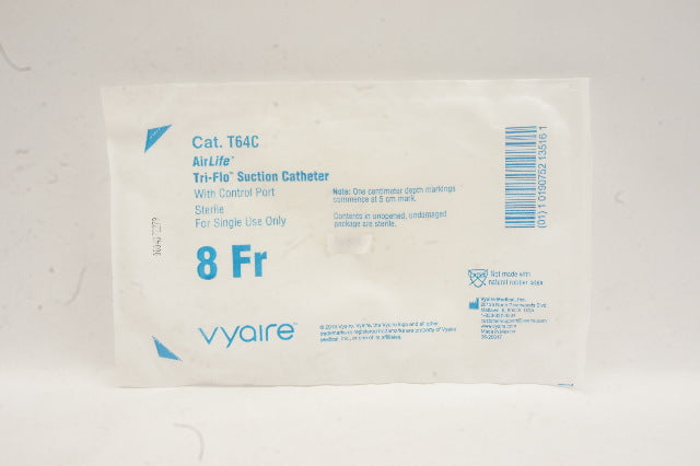 Vyaire T64C AirLife Tri-Flo Suction Cath. with Control Port 8F