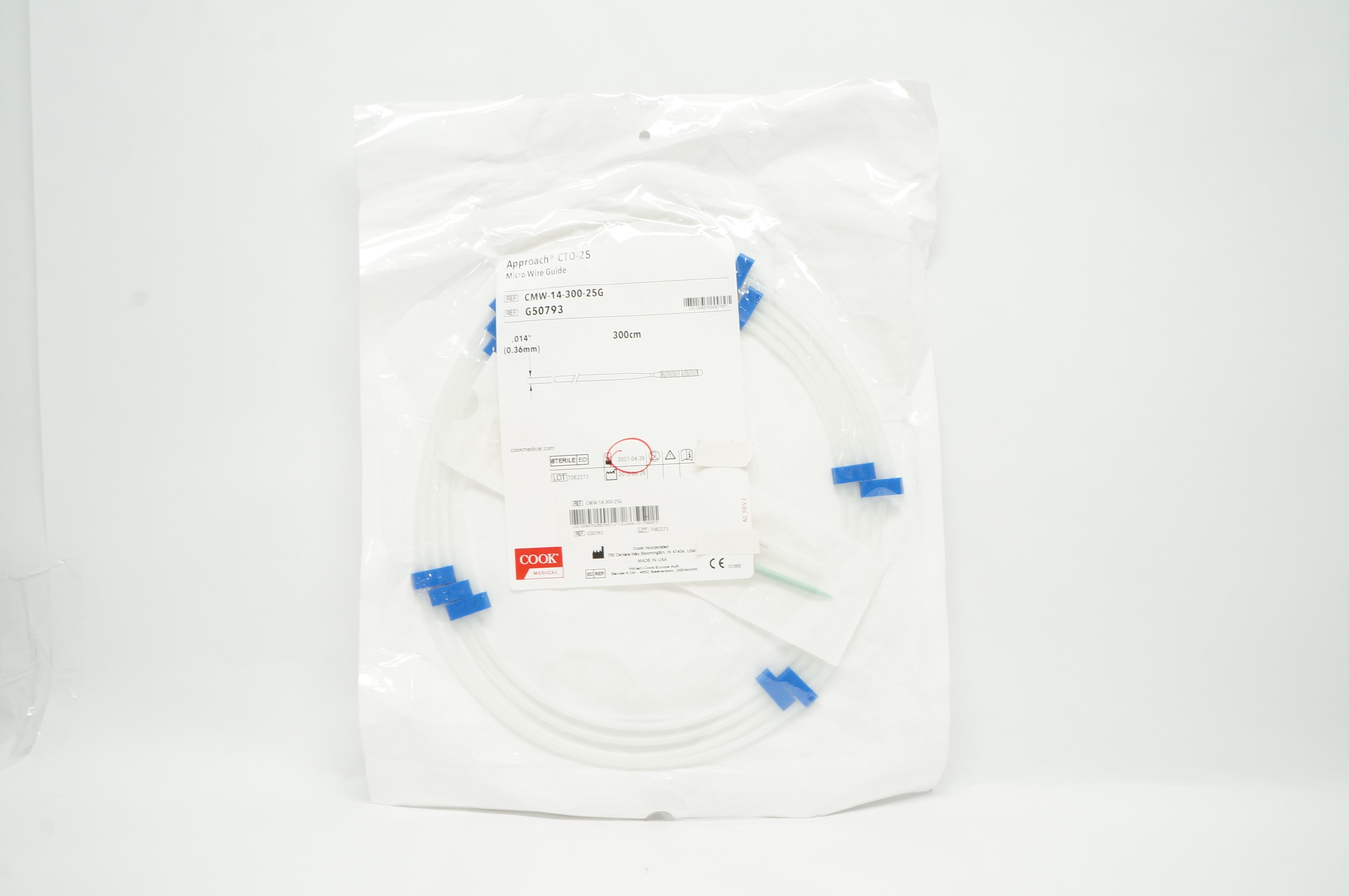 Cook Medical G50793 Approach CTO-25 Micro Wire Guide 300cm (x)