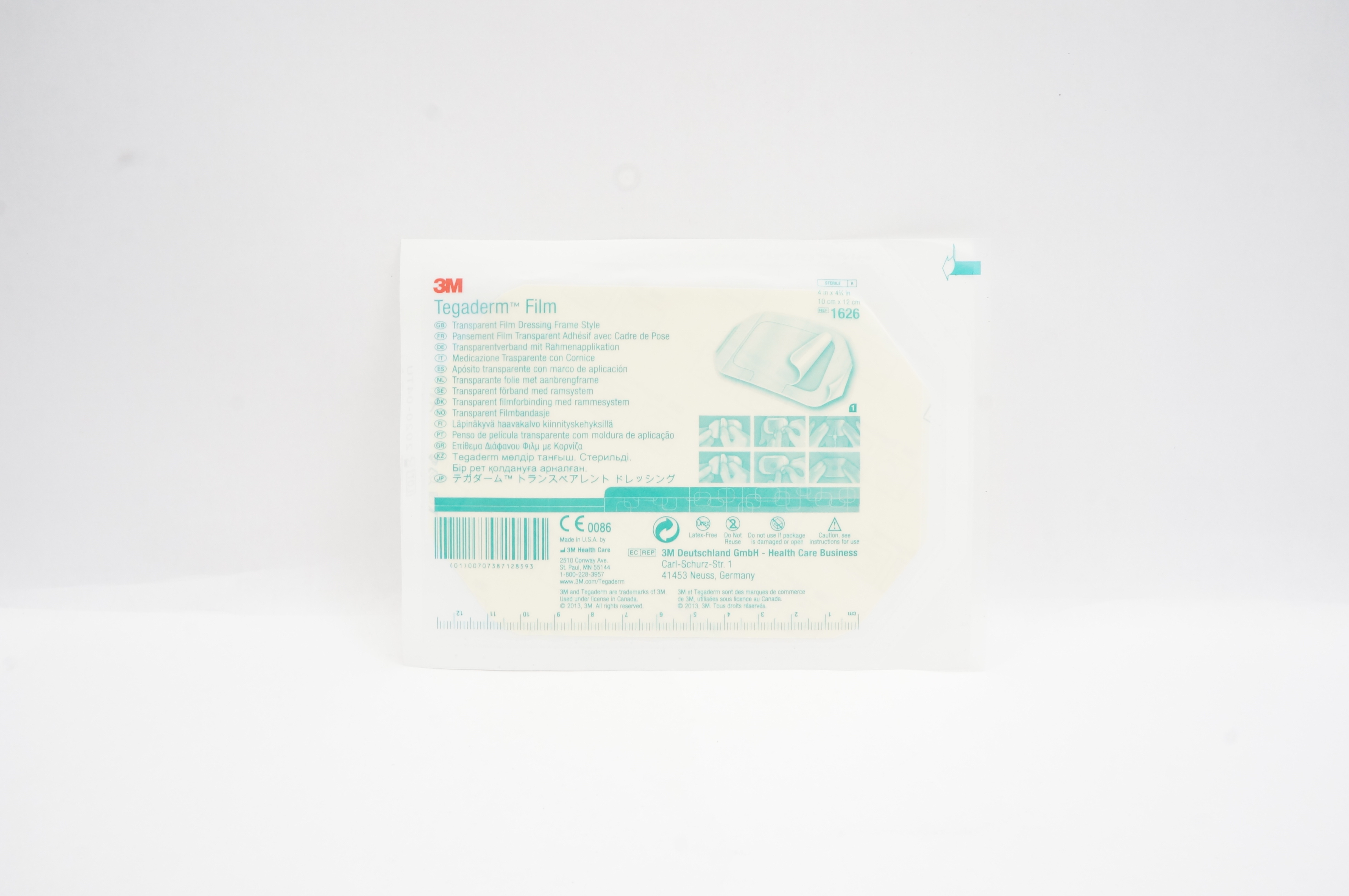 3M 1626 Tegaderm Transparent Film Dressing Frame Style 4inch x 4-3/4inch (x)