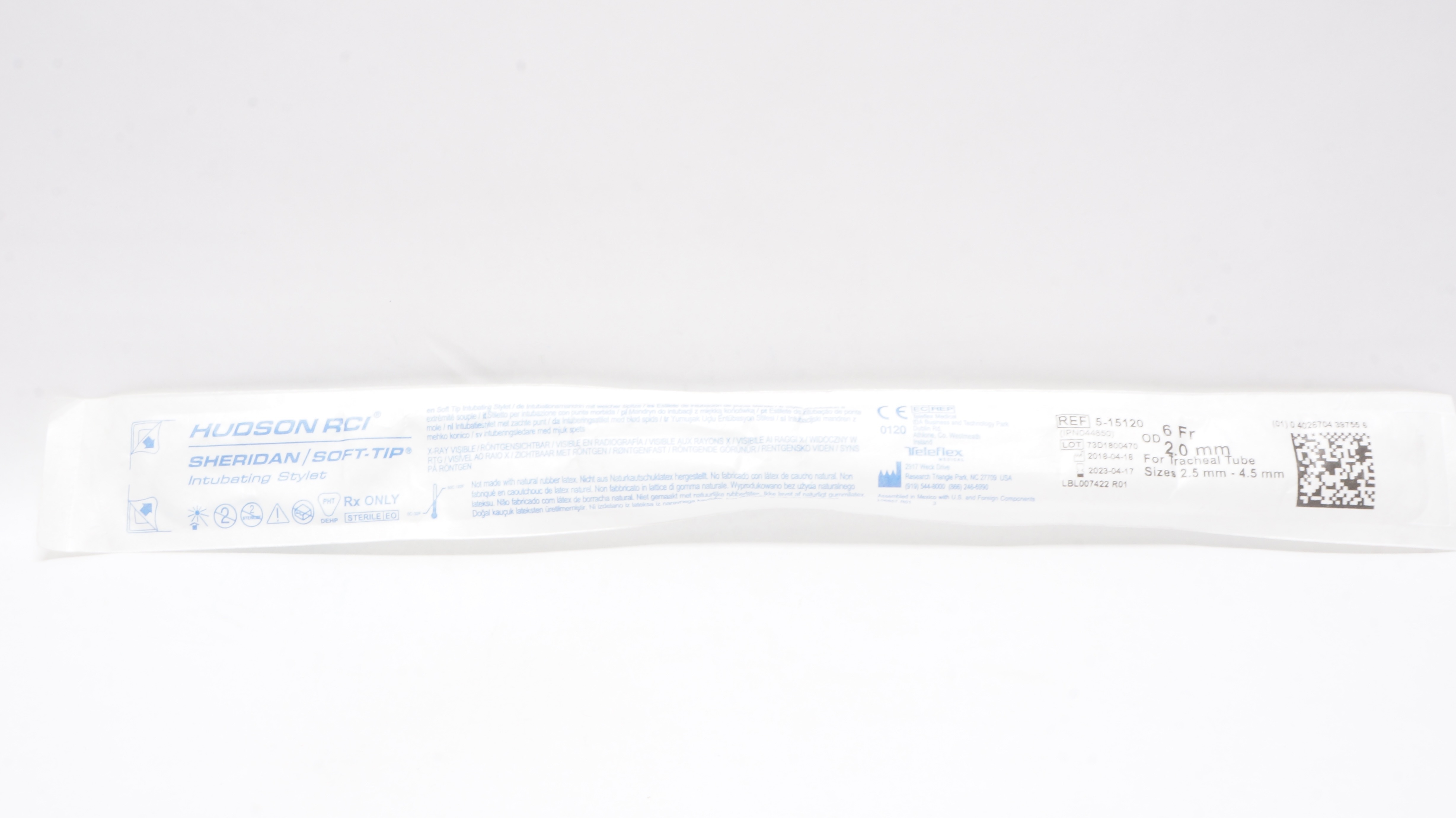 Teleflex 5-15120 Hudson RCI Sheridan Intubating Stylet-Pediatric 6Fr x ...