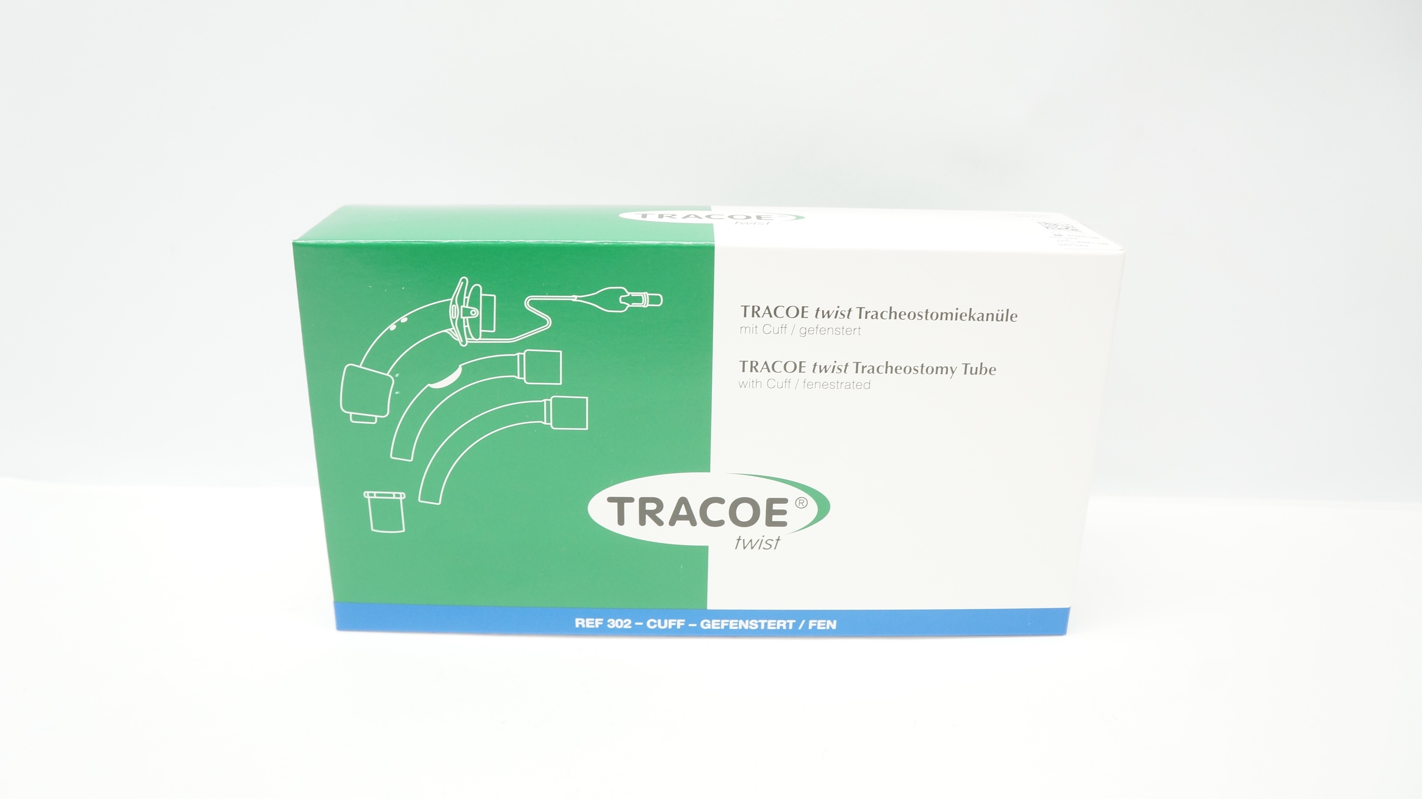 Tracoe 302-05 Tracoe Twist Tracheostomy Tube W/Cuff, Size 5, ID 5.0mm