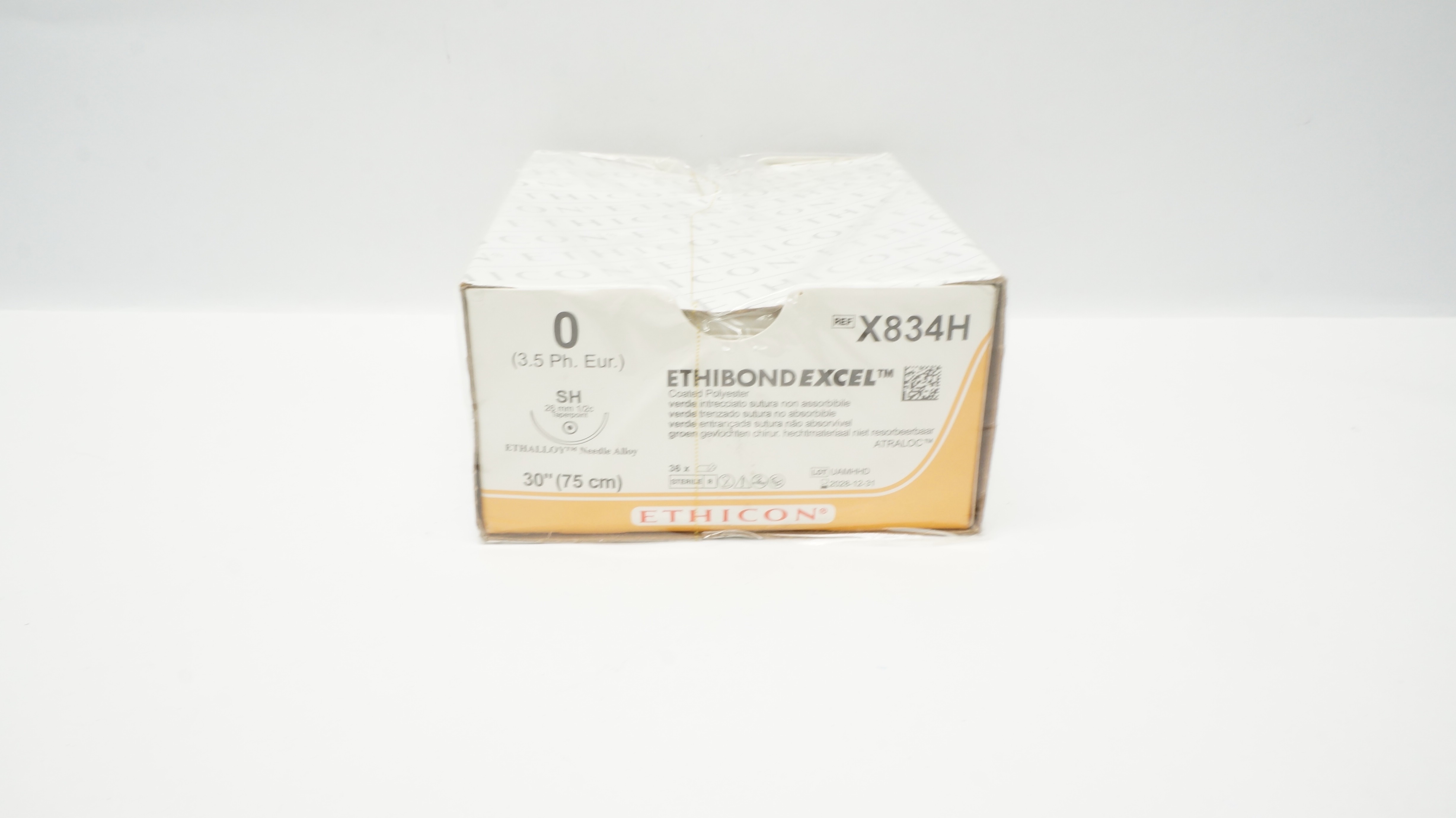 Ethicon X834H 0 Ethibond Excel Stre SH 26mm 1/2c Taperpoint 30inch - Box of 36