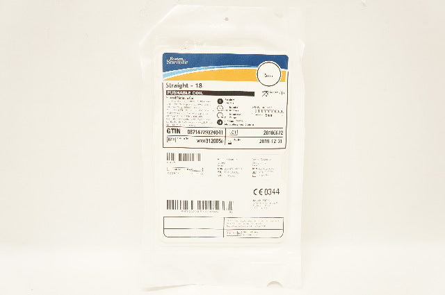 Boston Scientific M0013120050 Straight-18 Pushable Fibered Platinum Coil 5mm (x)