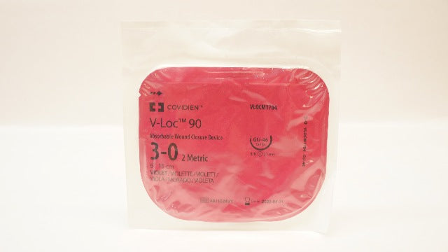 Covidien VLOCM1704 3-0 Wound Closure Device, GU-46, 5/8c 27mm Taper, 6inch (x)