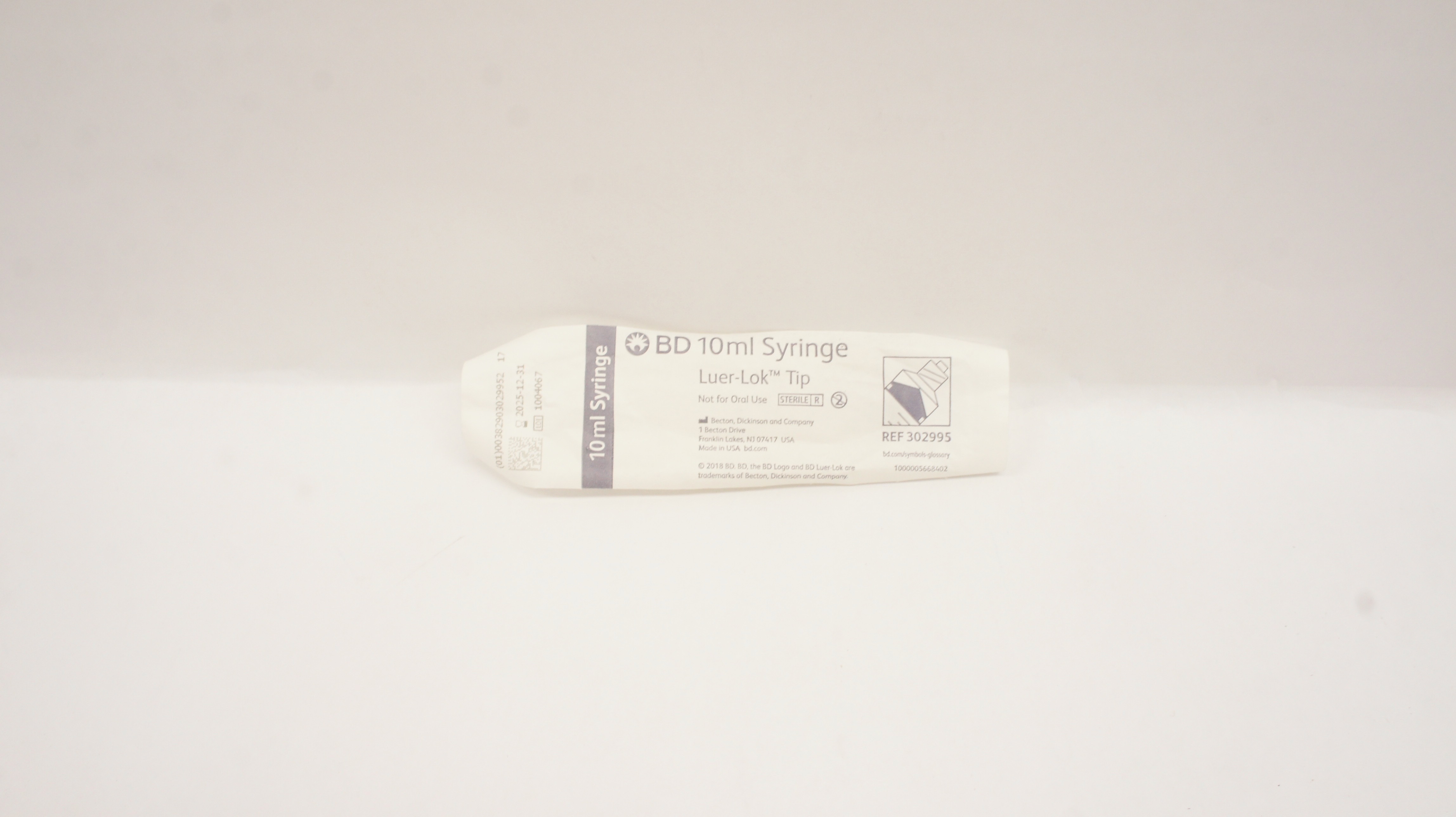 BD 302995 10ml Syringe Luer-Lok Tip