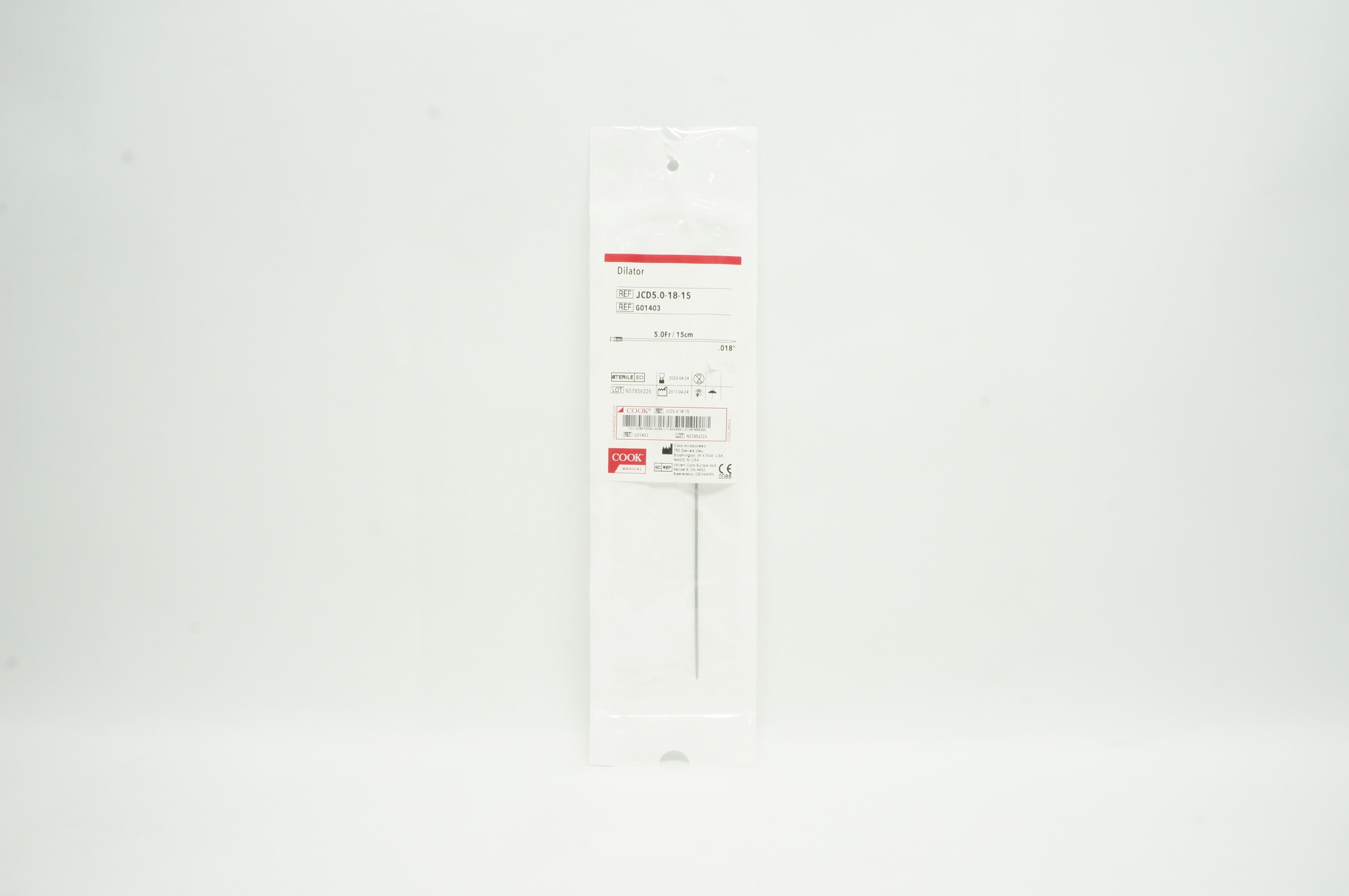Cook Medical G01403 Dilator 5.0Fr x .018in x 15cm (x)