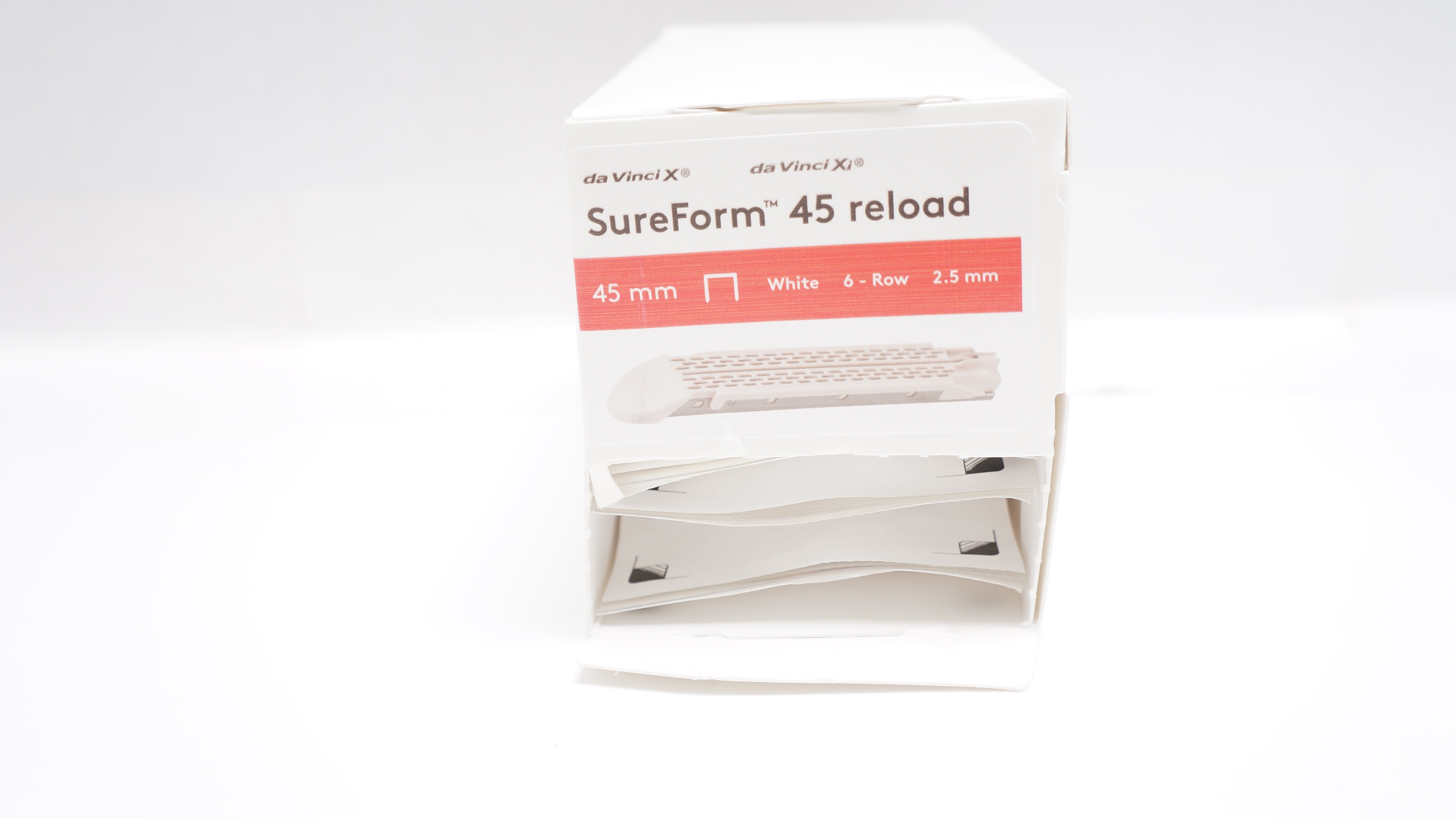 Intuitive 48345W daVinci X Xi SureForm 45mm Reload 6-Row 2.5mm (x) - Box of 8