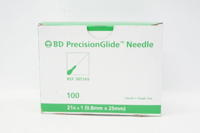 BD 305165 PrecisionGlide Ndle. 21 G x 1inch - Box of 100