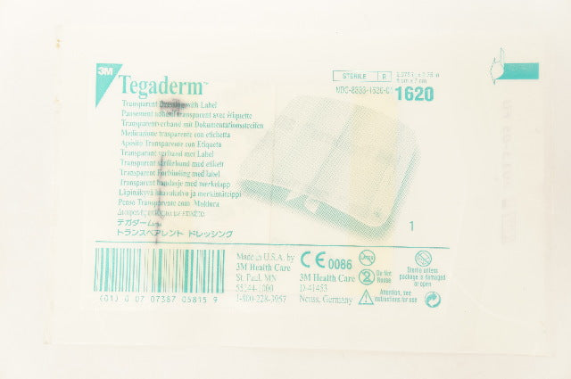 3M 1620 Tegaderm Transparent Dressing with Label 2.375 x 2.75 inch (x)