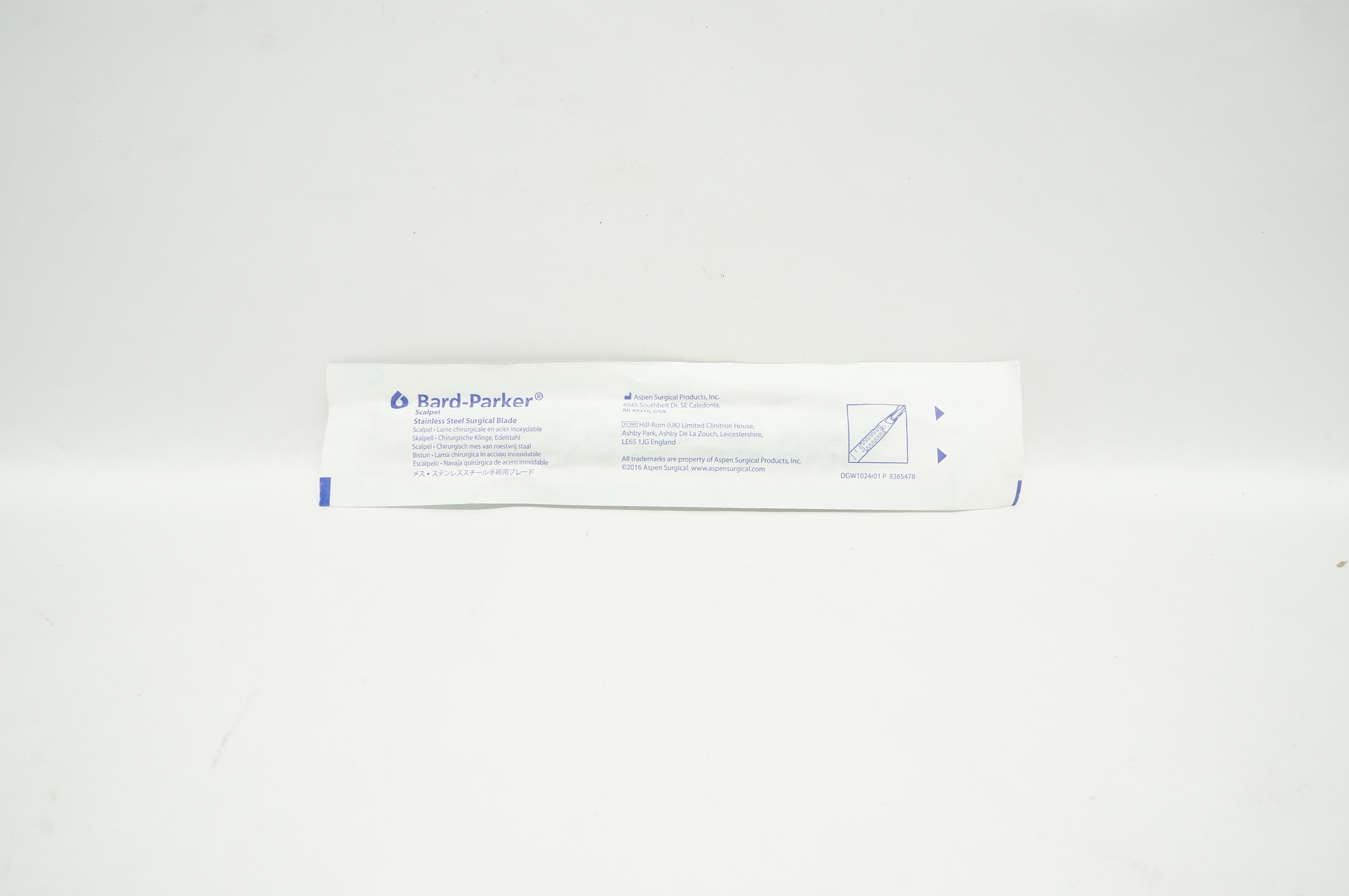 Aspen 371615 Bard-Parker Scalpel Stainless Steel Surgical Blade N15