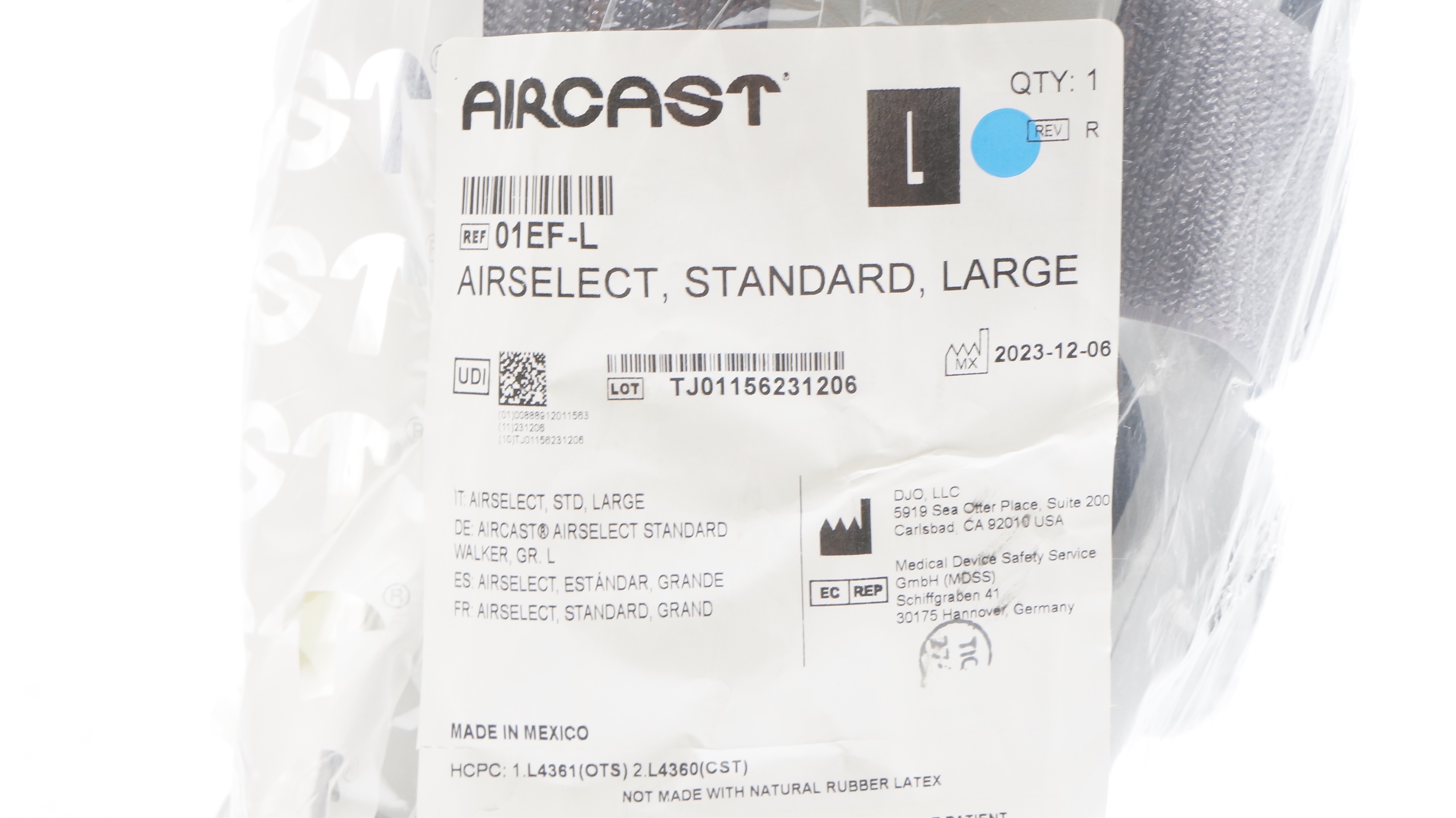 DJO 01EF-L Aircast Airselect Walker Standard Large
