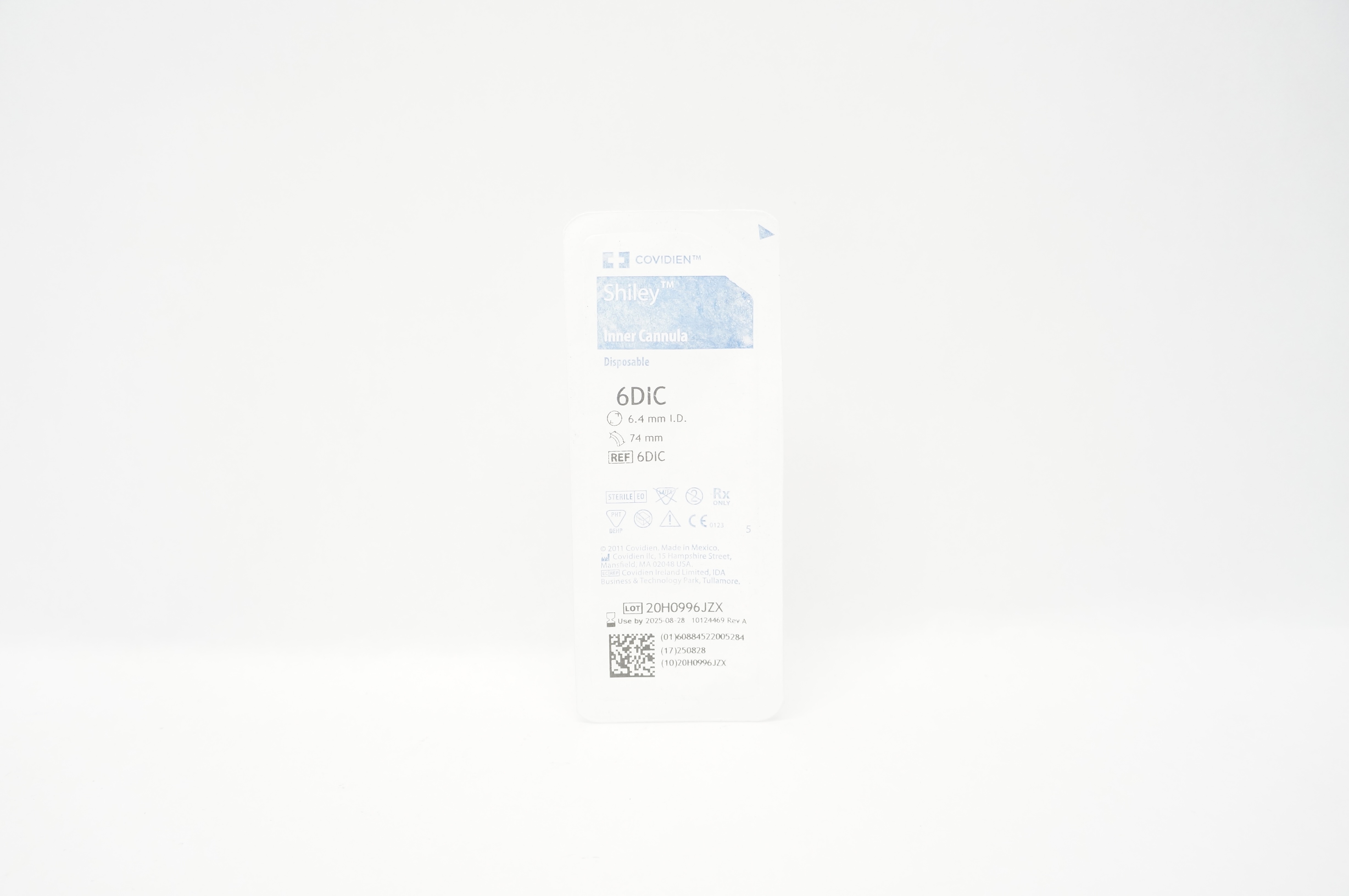 Covidien 6DIC Shiley Inner Cannula Disposable 6.4mm I.D. x 74mm