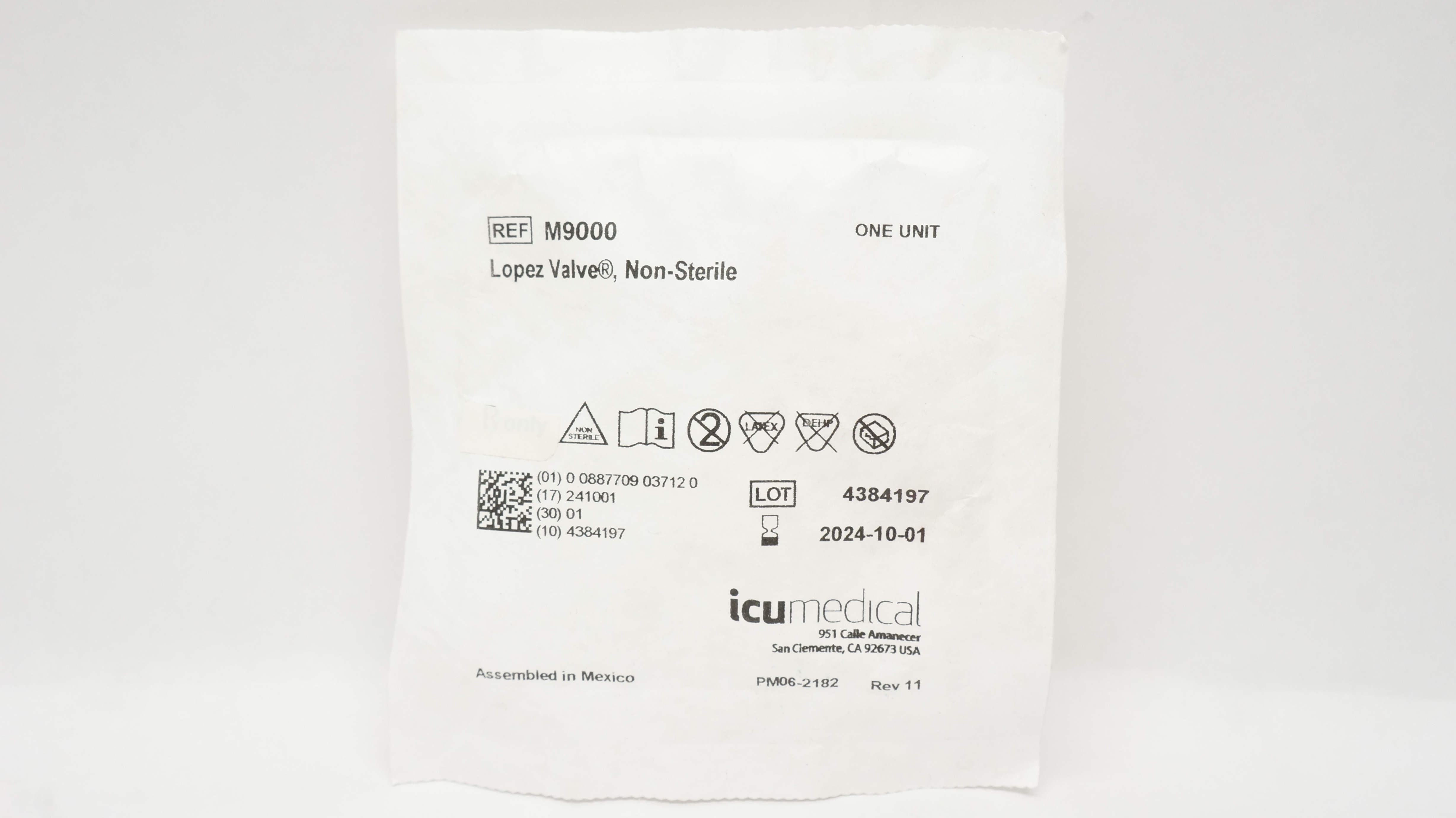 ICU Medical M9000 Lopez Valve Non-Sterile