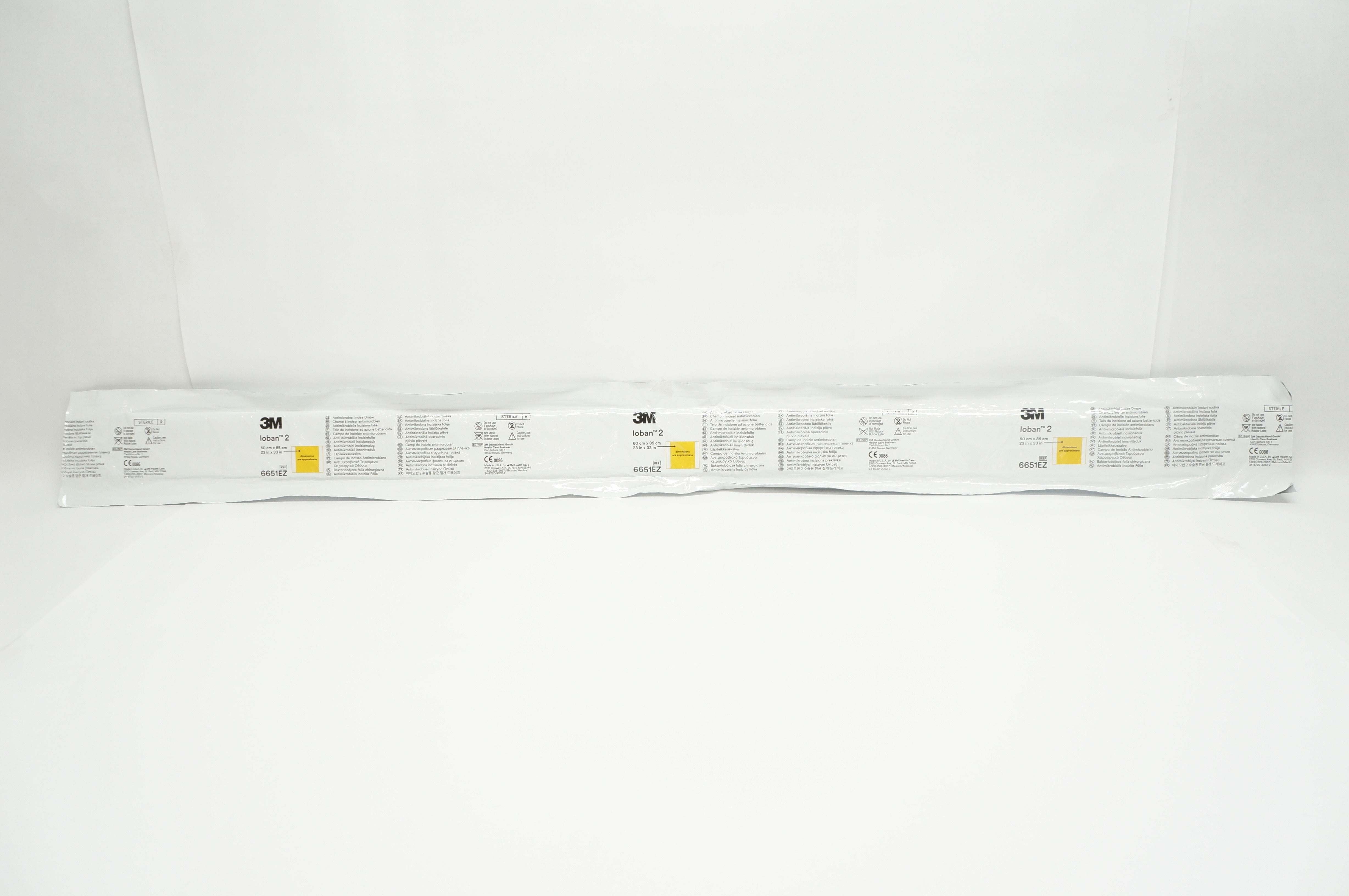 3M 6651EZ Loban 2 Antimicrobial Incise Drape 23inch x 33inch