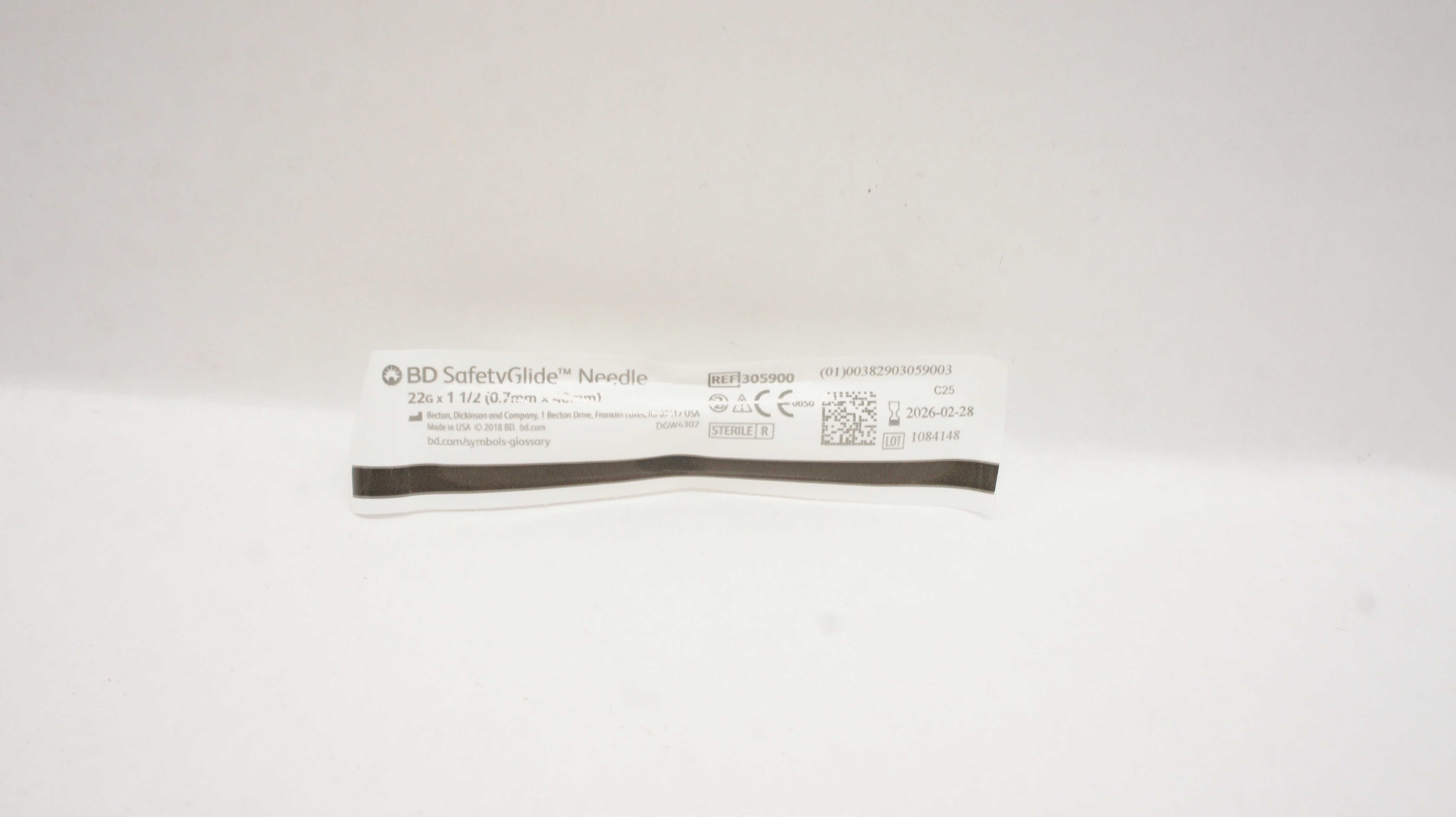 BD 305900 SafetyGlide Ndle 22G x 1-1/2 inch