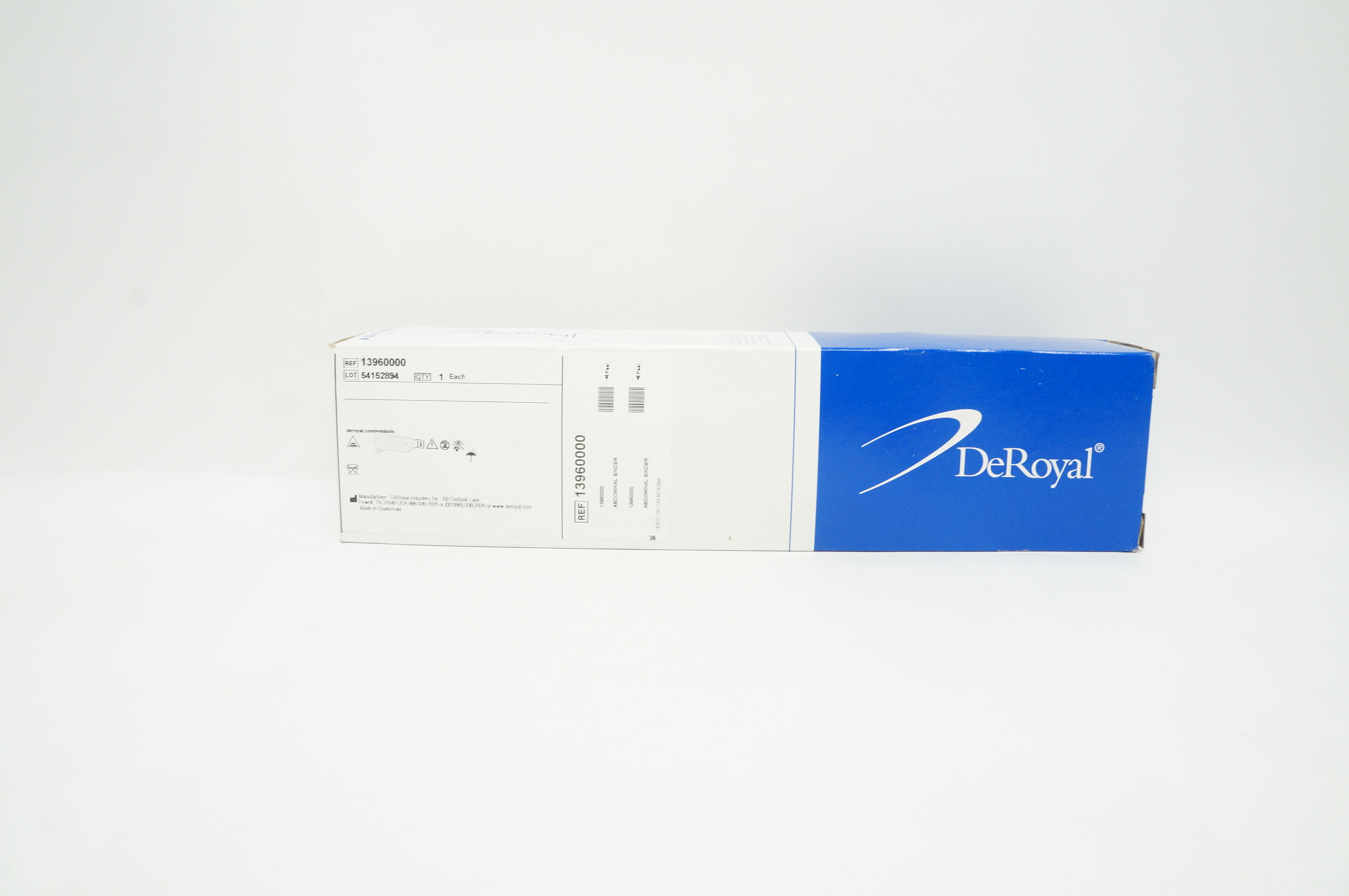 DeRoyal 13960000 Abdominal Binder Universal 12 inch