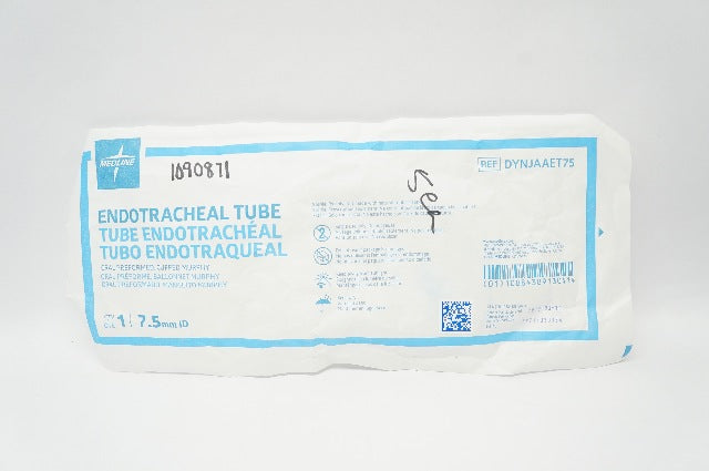 Medline DYNJAAET75 Endotracheal Tube Oral Preformed, Cuffed Murphy 7.5mm ID
