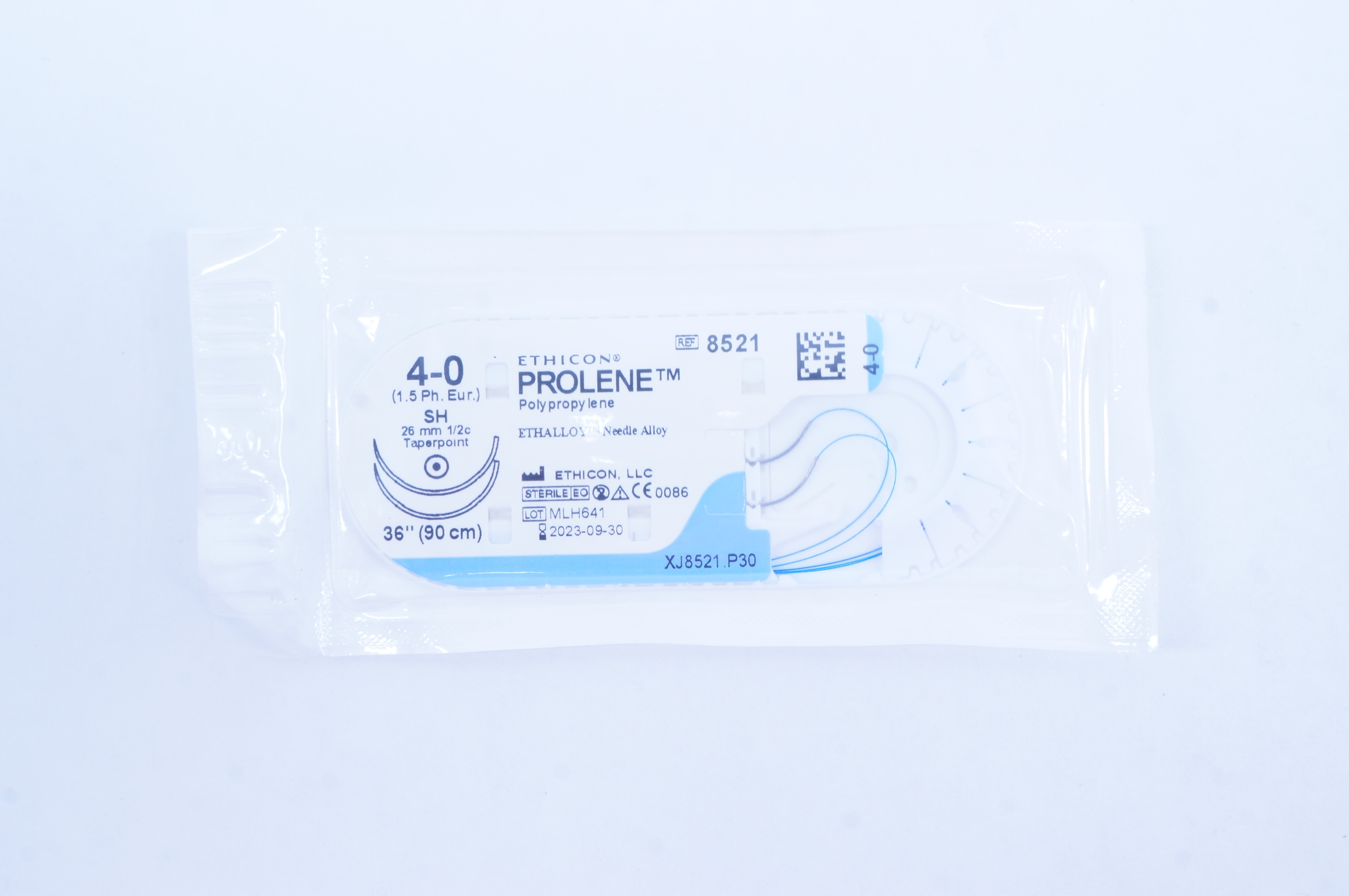 Ethicon 8521 4-0 Prolene Polypropylene Stre SH 26mm 1/2c Taperpoint 36 inch (x)