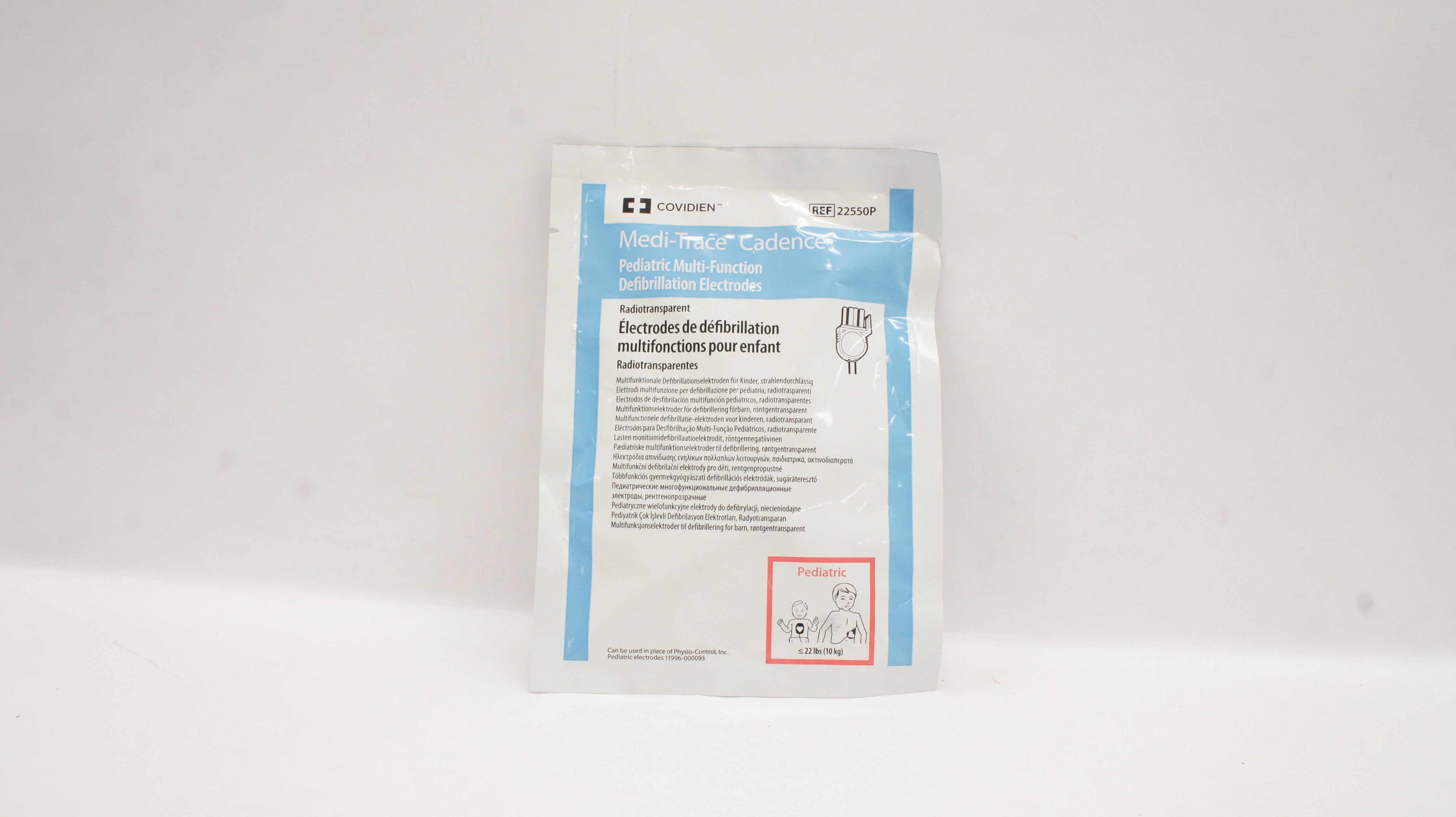 Covidien 22550P Medi-Trace Cadence Pediatric Defibrillation Electrodes ≤22lbs(x)