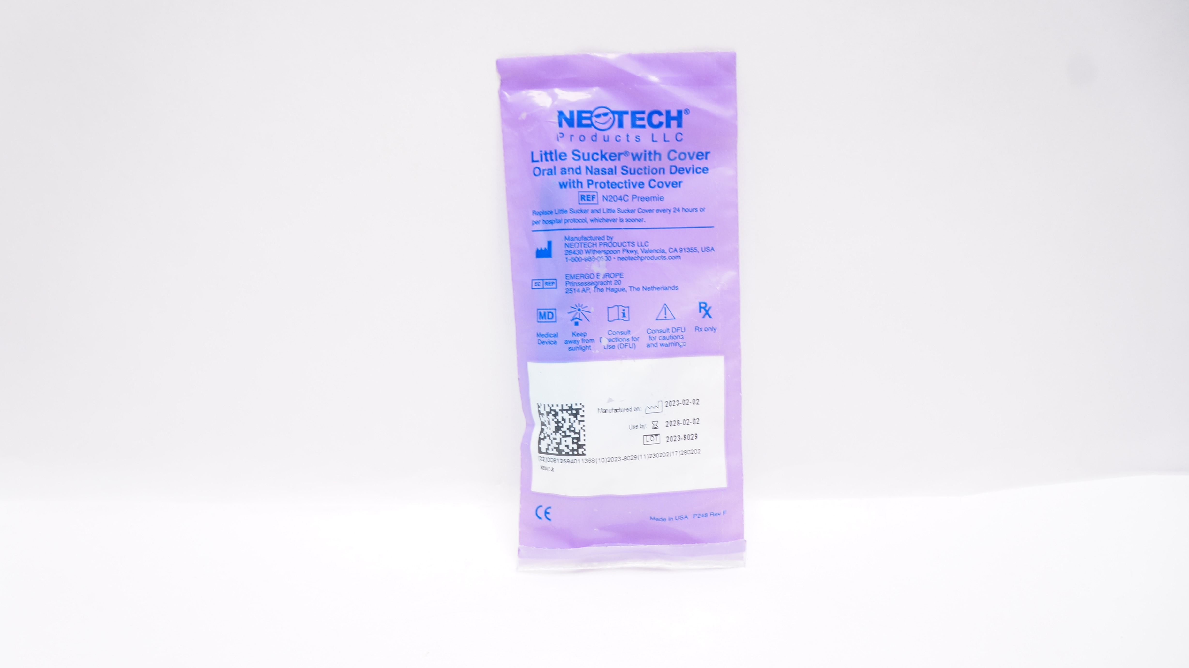 NeoTech N204C Preemie Little Sucker Oral&Nasal Suction Device w/Protective Cover