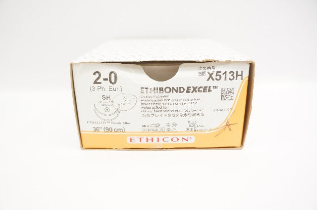 Ethicon X513H 2-0 Ethibond Excel Coated Polyester SH 36inch 26mm - Box of 36(x)