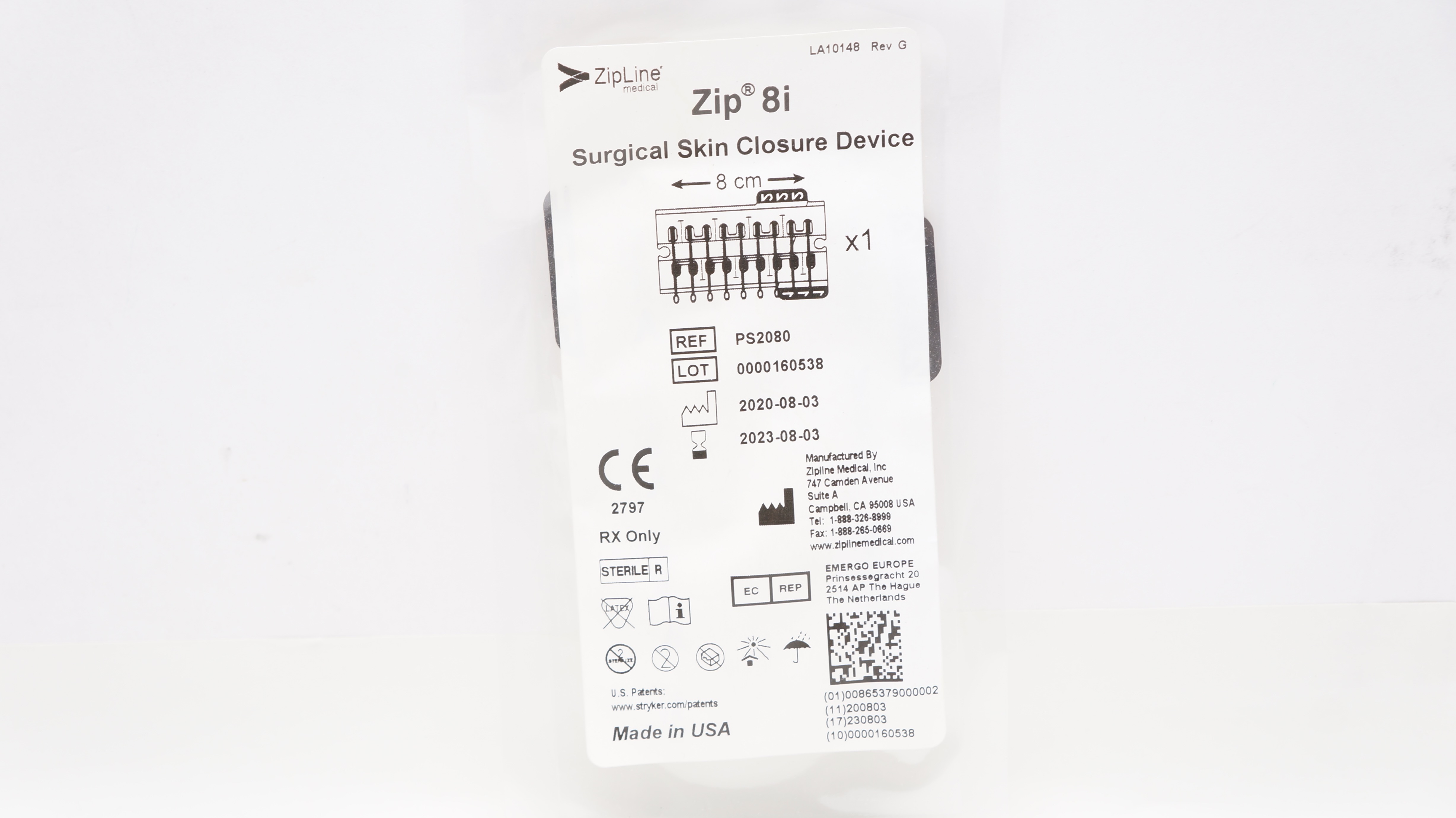 Relevant Surgical Exposures 第二版 ZipLine PS2080 Zip 8i Surgical Skin Closure Device 8cm (x)