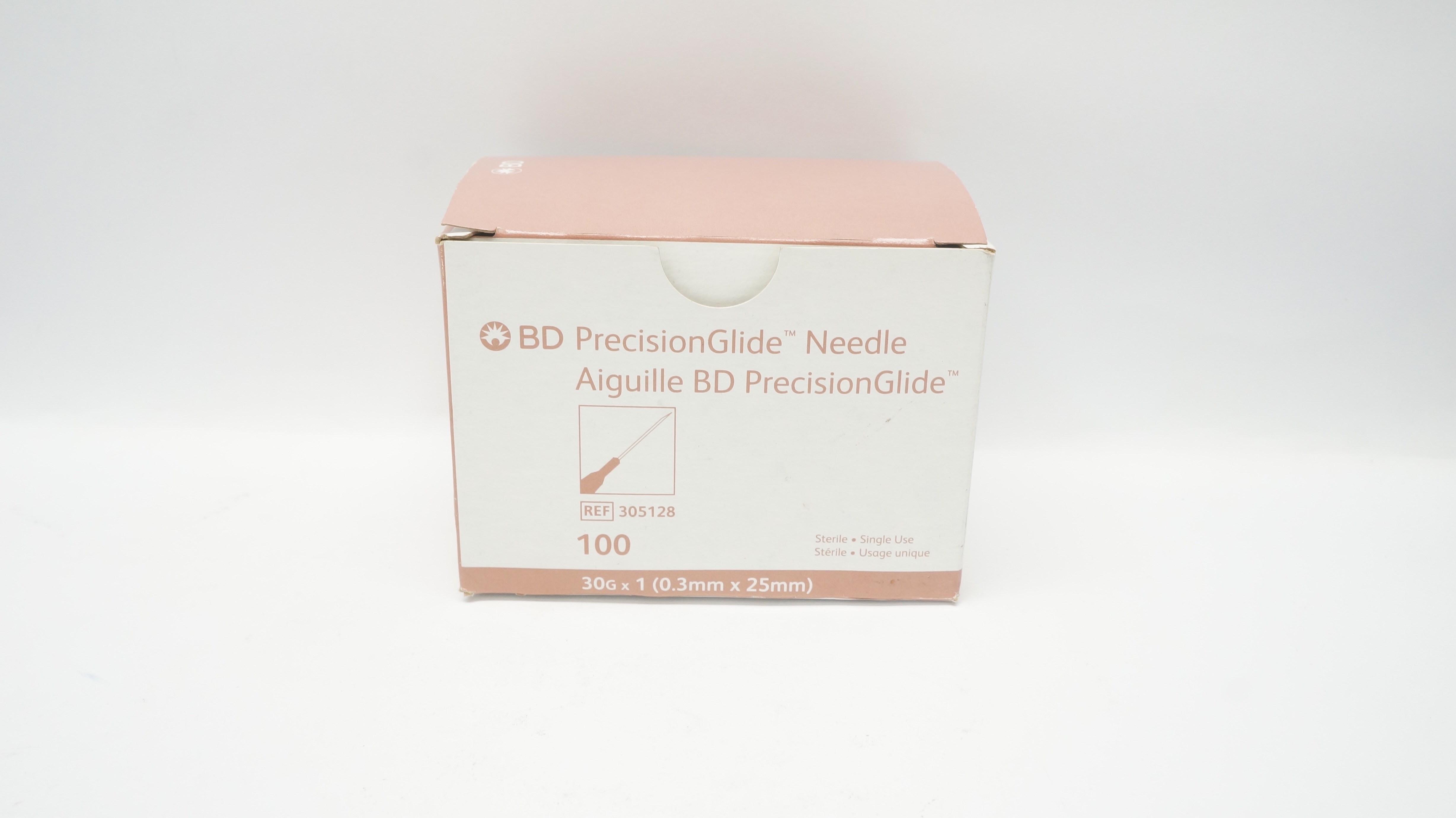 BD 305128 PrecisionGlide Ndle 30G x 1inch - Box of 100