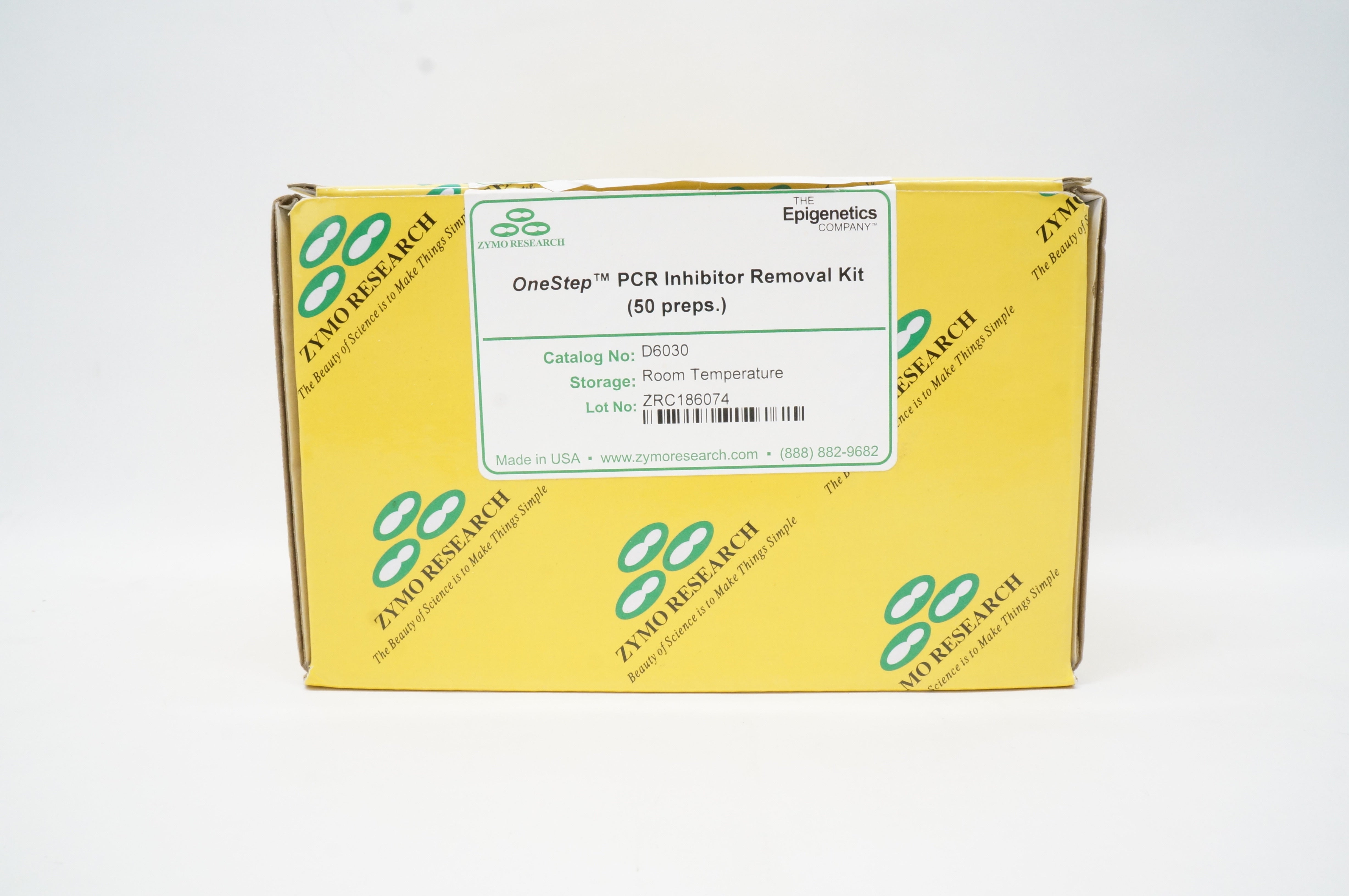 Zymo Research D6030 OneStep PCR Inhibitor Removal Kit (x) ~ Case of 50
