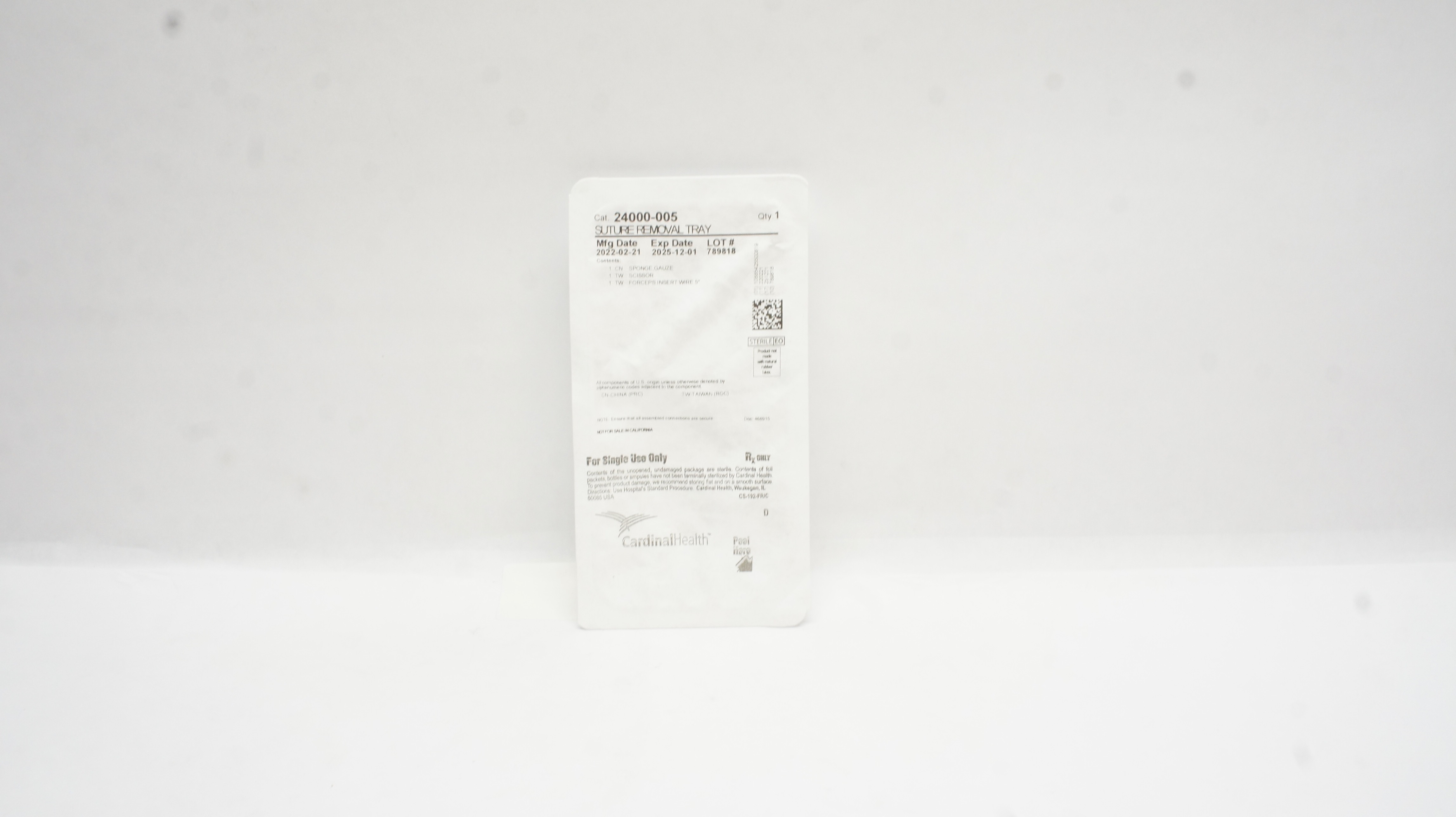 Cardinal Health 24000-005 Stre Removal Tray