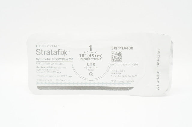 Ethicon SXPP1A400 1 PDS Stratafix Plus, CTX, 48mm 1/2c Taper, 18inch (x)