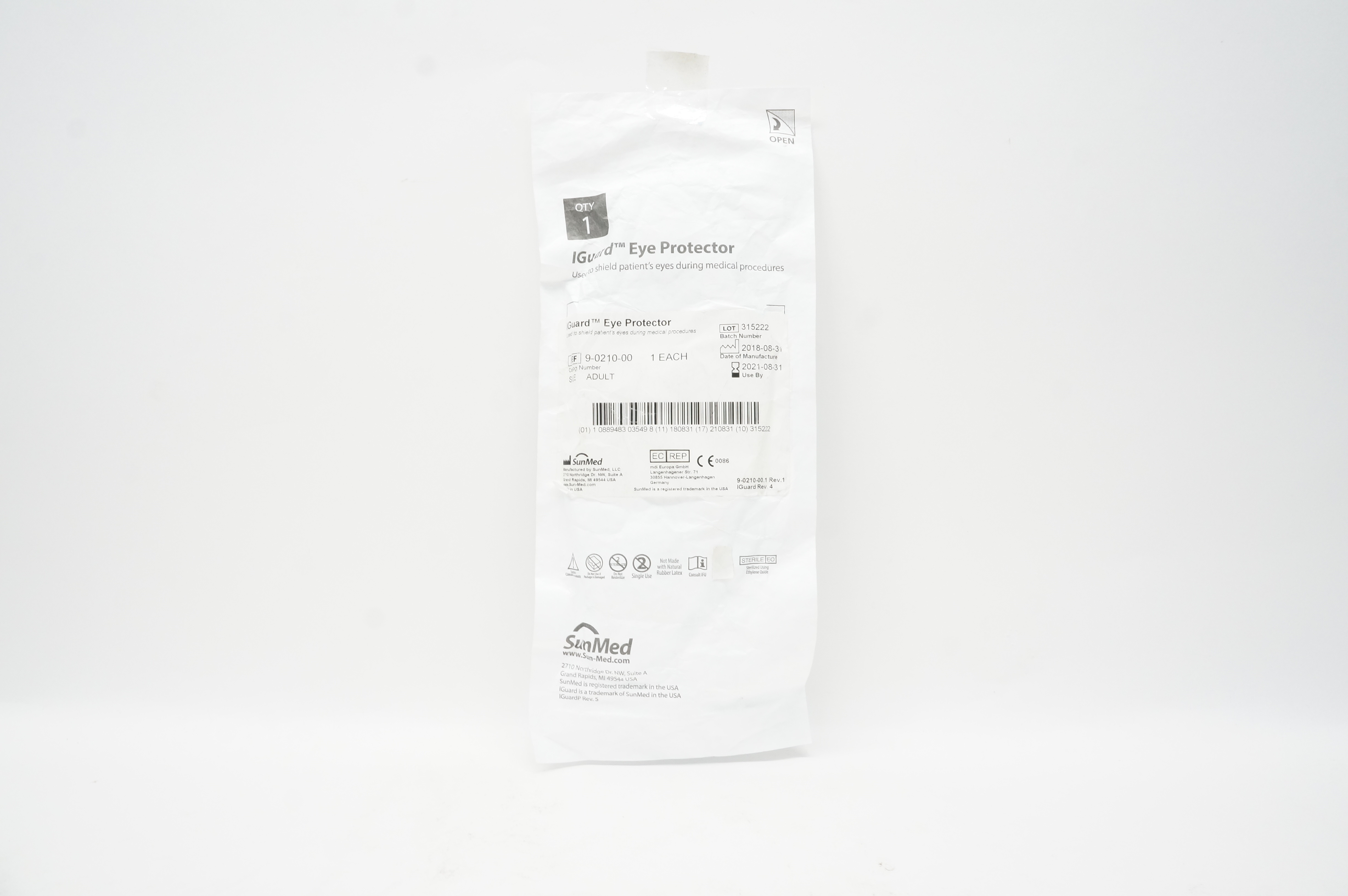 SunMed 9-0210-00 IGuard Eye Protector Adult (x)