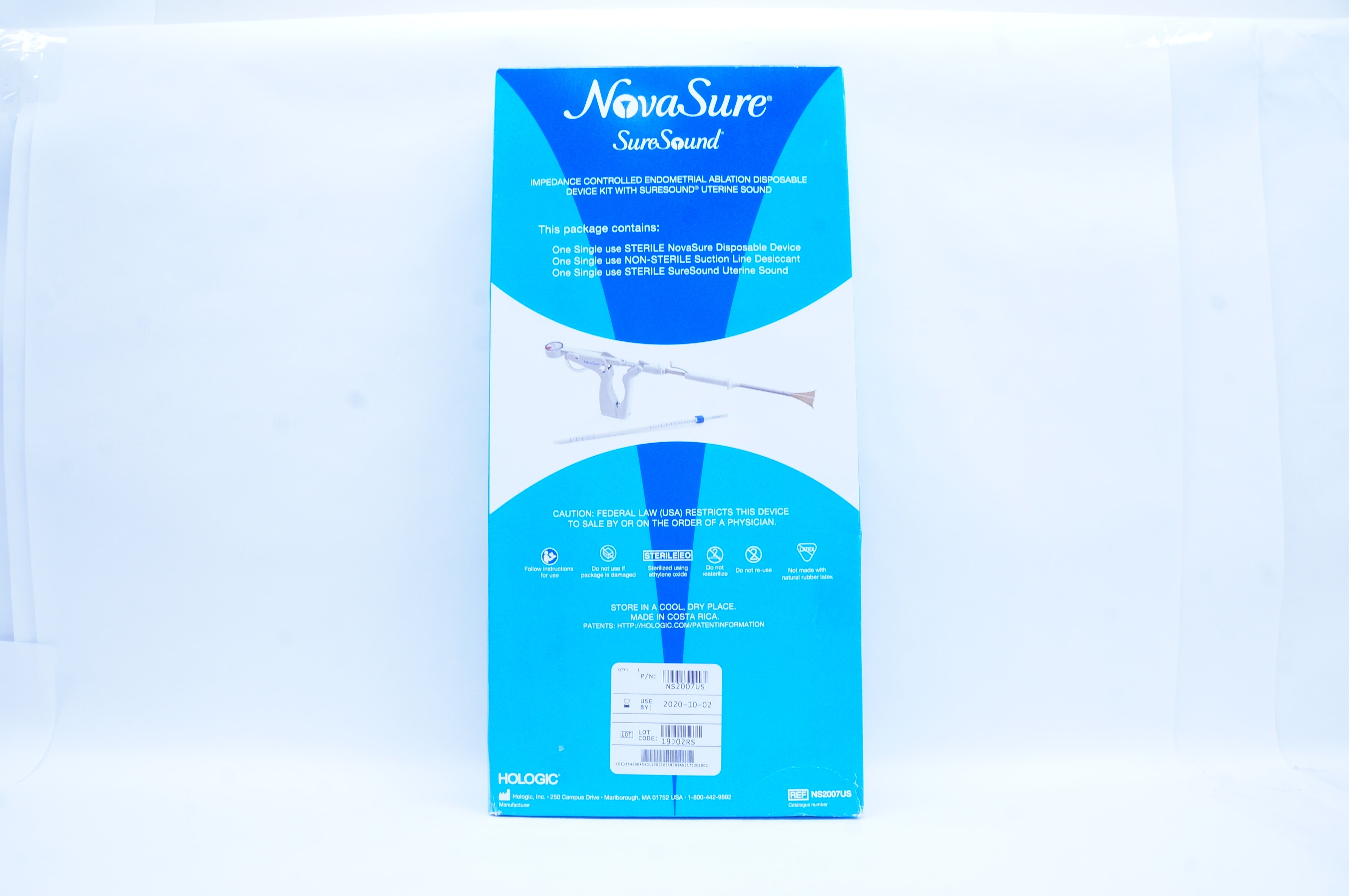 Hologic NS2007US NovaSure Impedance Endometrial Ablation Disposable
