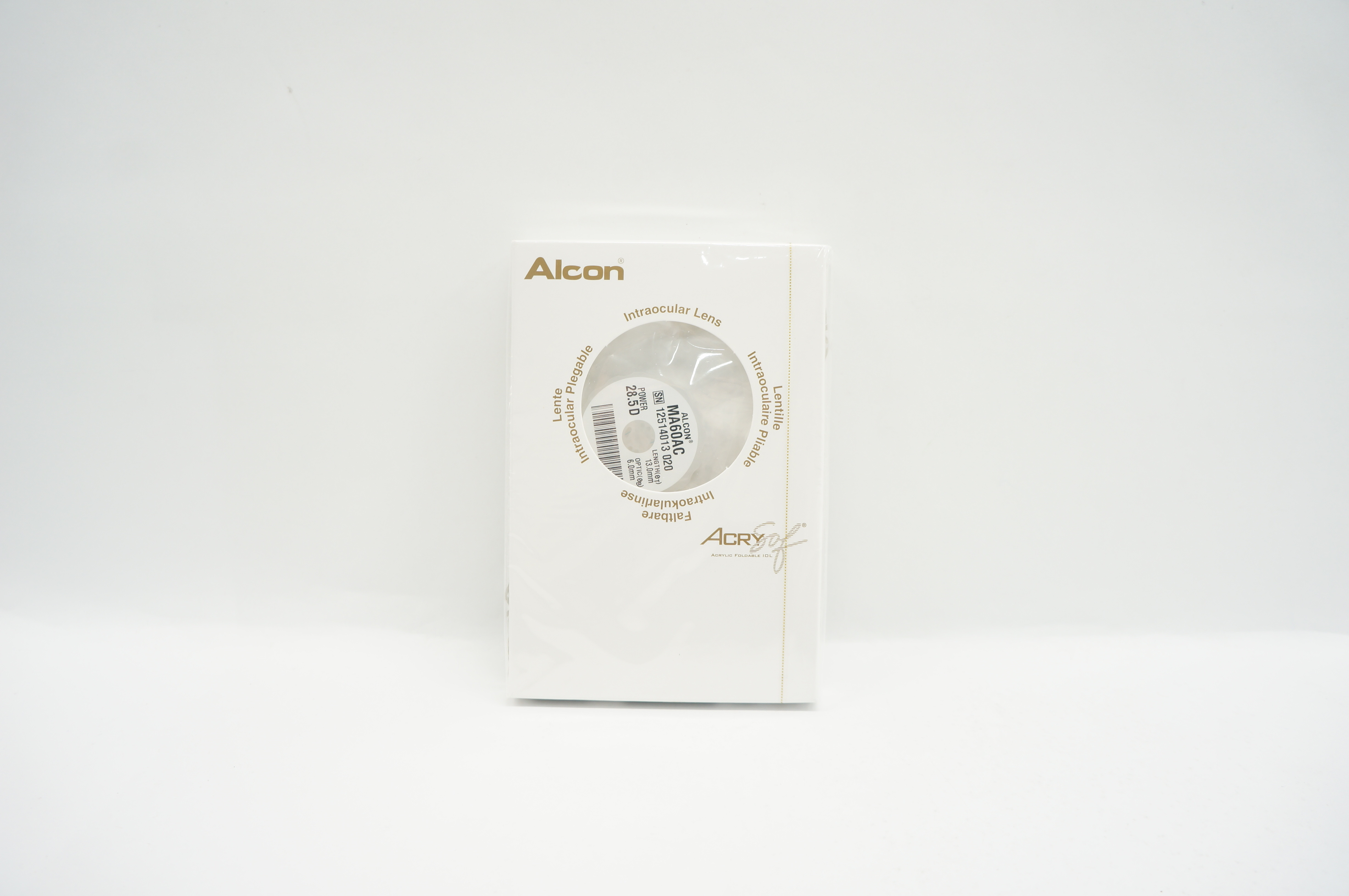 Alcon MA60AC AcrySof Soft Acrylic Multipiece 28.5D 13.0mm Optic 6.0mm (x)