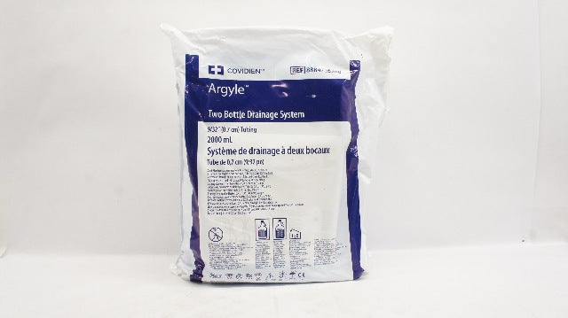 Covidien 8884726200 Argyle Two Bottle Drainage System 9/32 inch Tubing 2000mL(x)