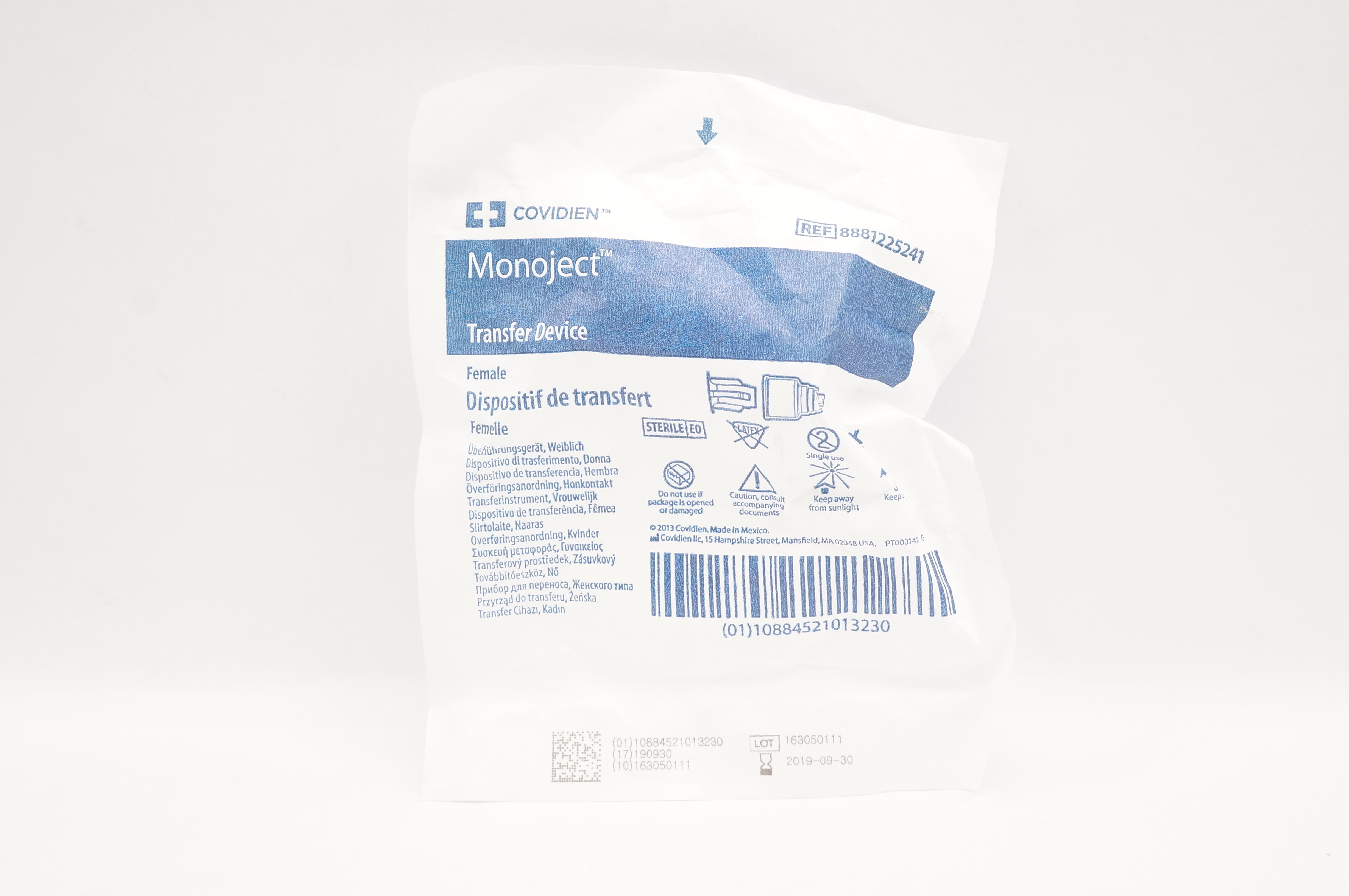 Covidien 8881225241 Monoject Transfer Device Female (x)